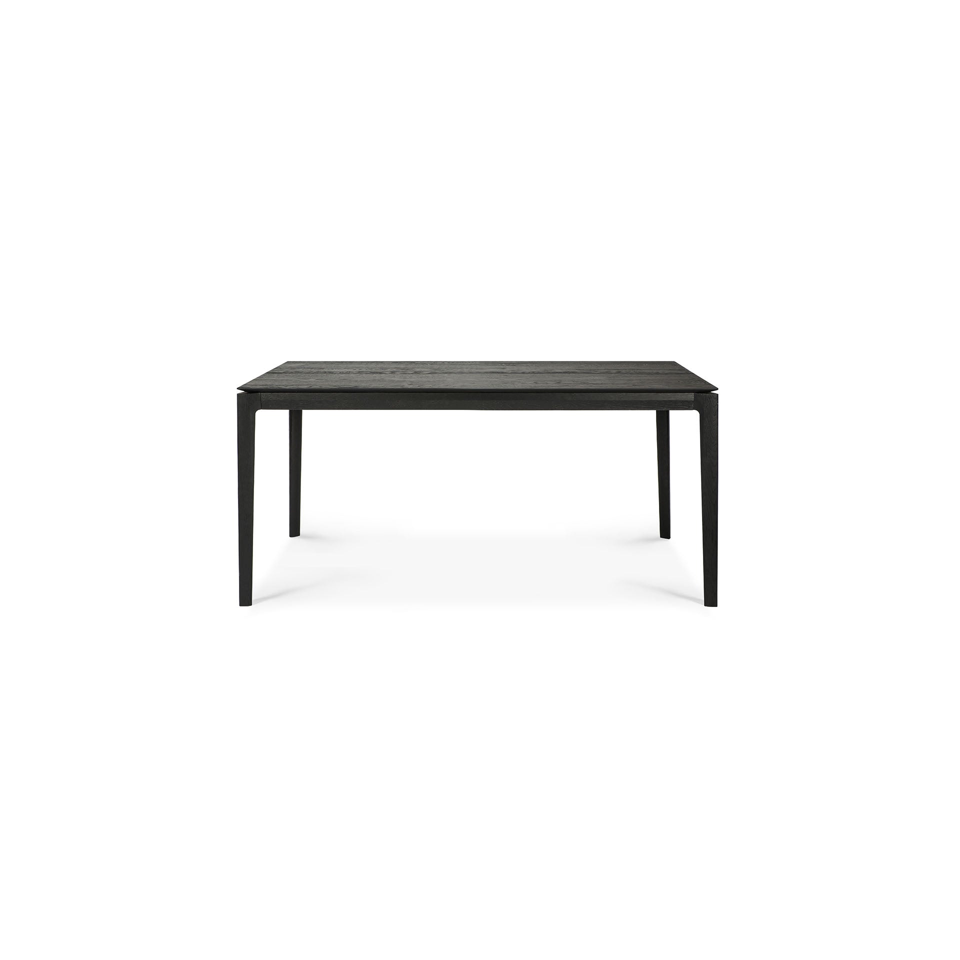 Bok ausziehbarer Esstisch - lackierte Eiche - schwarz - rechteckig - 160/240 x 90 x 76 cm - Image 4