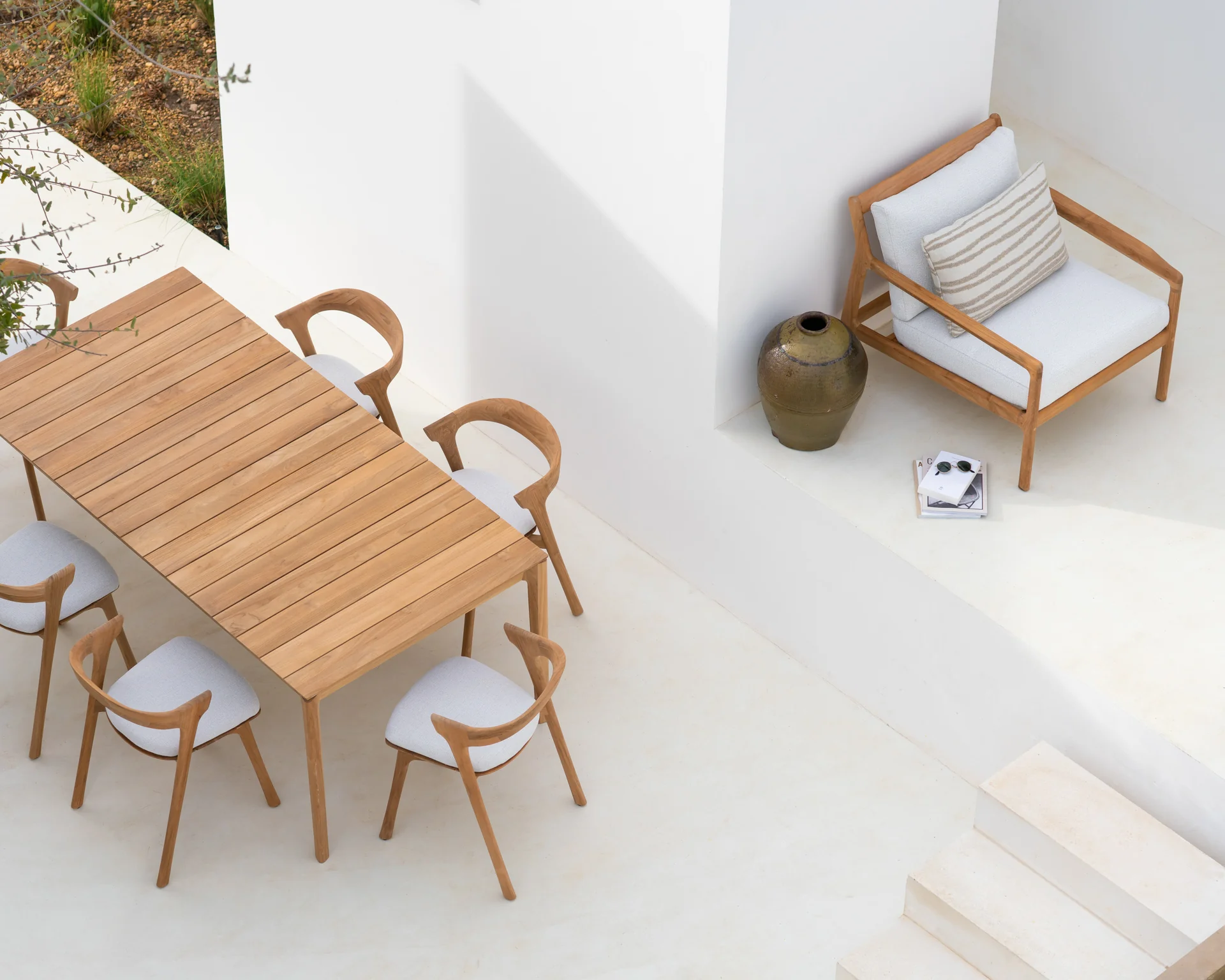 Bok Gartentisch - Teak - rechteckig - 200 x 100 x 76 cm - Image 6