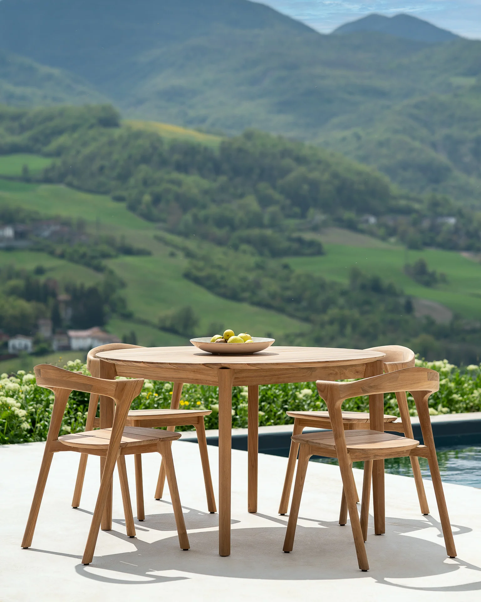 Bok Gartentisch - Teak - rund - 125 x 125 x 76 cm