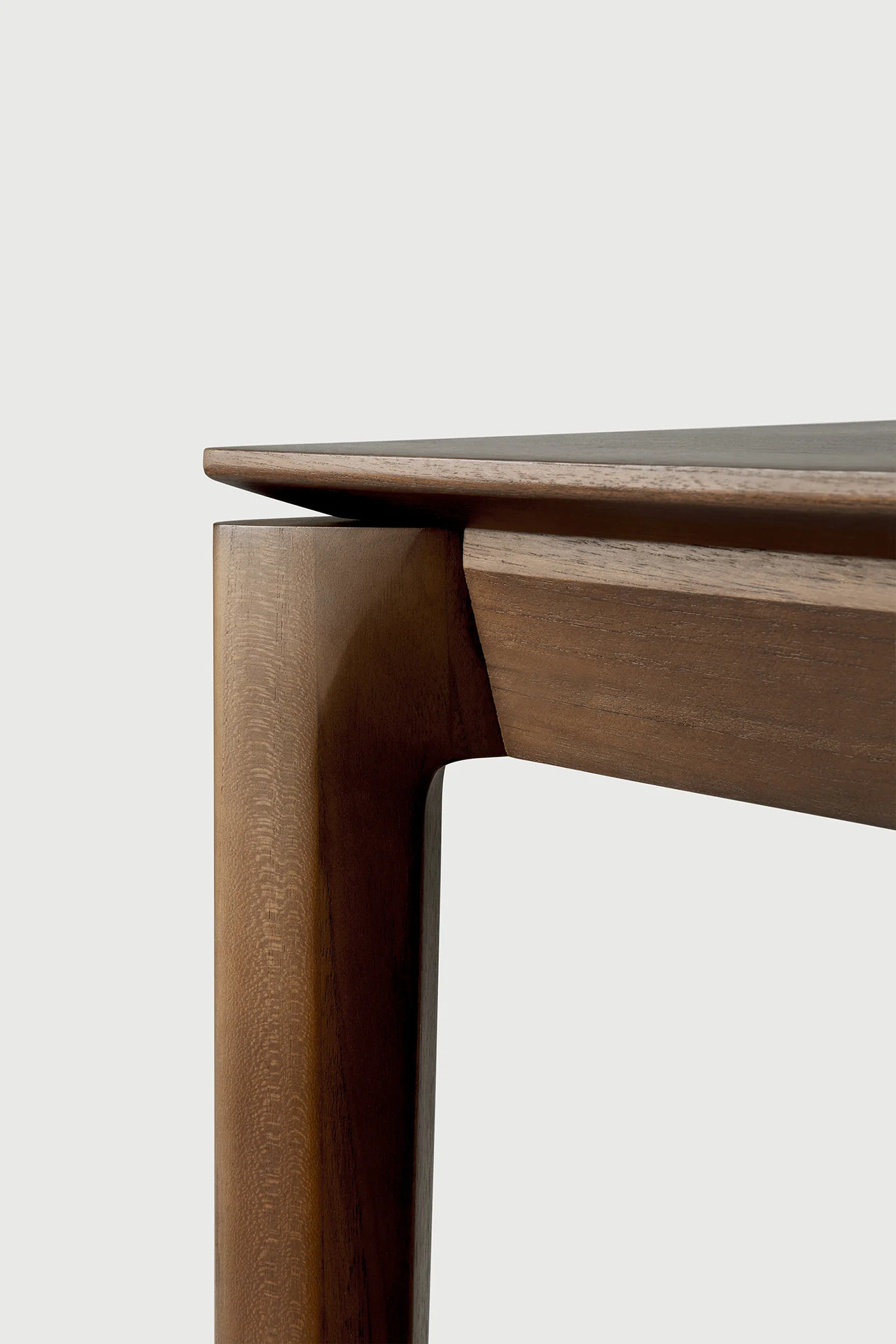 Bok Sitzbank - lackiertes Teak - braun - 126 x 35 x 46 cm - Image 5