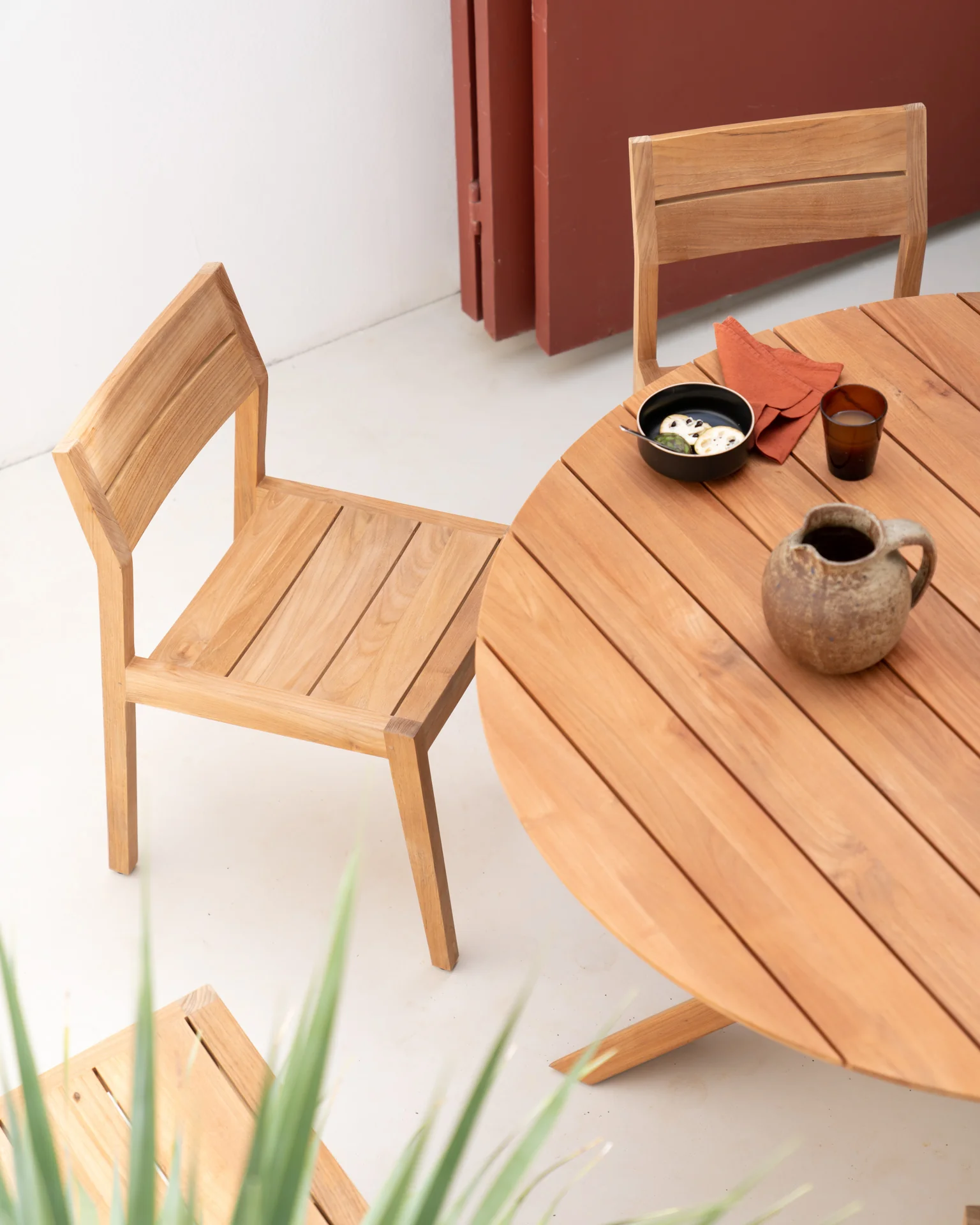 Circle Gartentisch - Teak - rund - 136 x 136 x 76 cm - Image 7