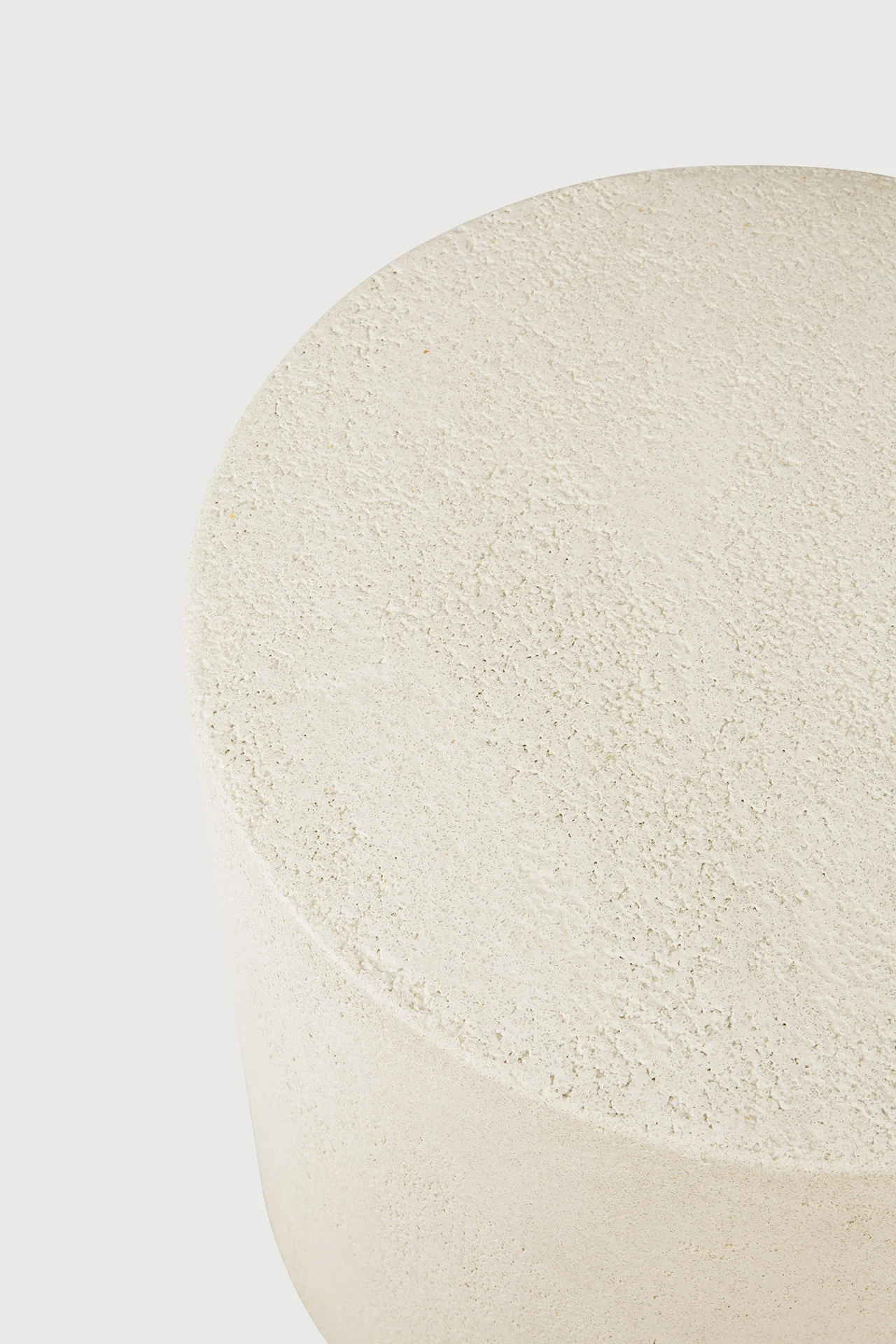 Elements Beistelltisch - Mikrozement - Off White - rund - 40 x 40 x 42 cm - Image 5