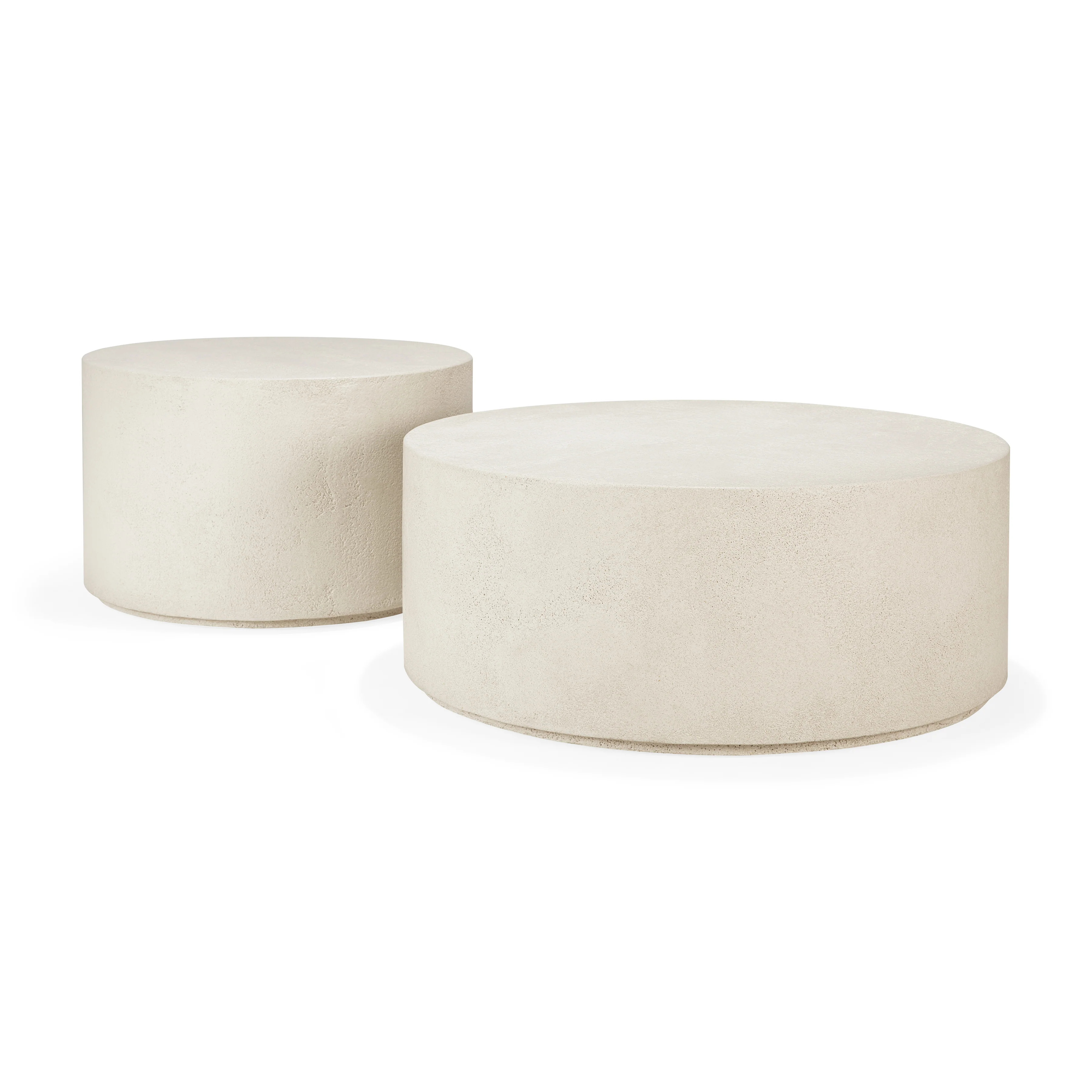 Couchtisch 80x80cm - Mikrozement - Off-White - rund Elements - Image 3