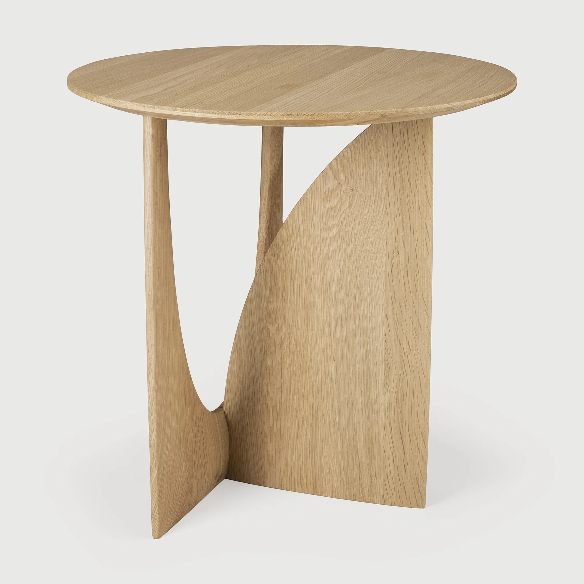 Geometric Beistelltisch - lackierte Eiche - rund - 51 x 51 x 50 cm