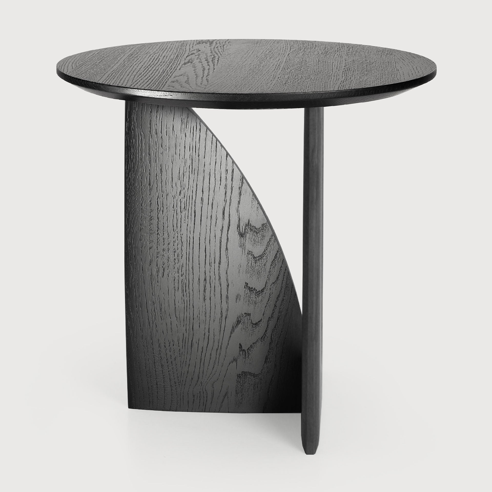 Geometric Beistelltisch - lackierte Eiche - schwarz - rund - 51 x 51 x 50 cm - Image 6