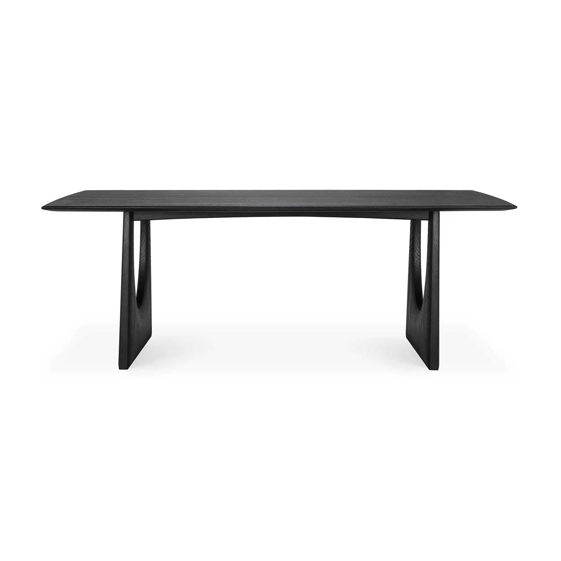 Geometric Esstisch - lackierte Eiche - schwarz - rechteckig - 220 x 100 x 76 cm - Image 3