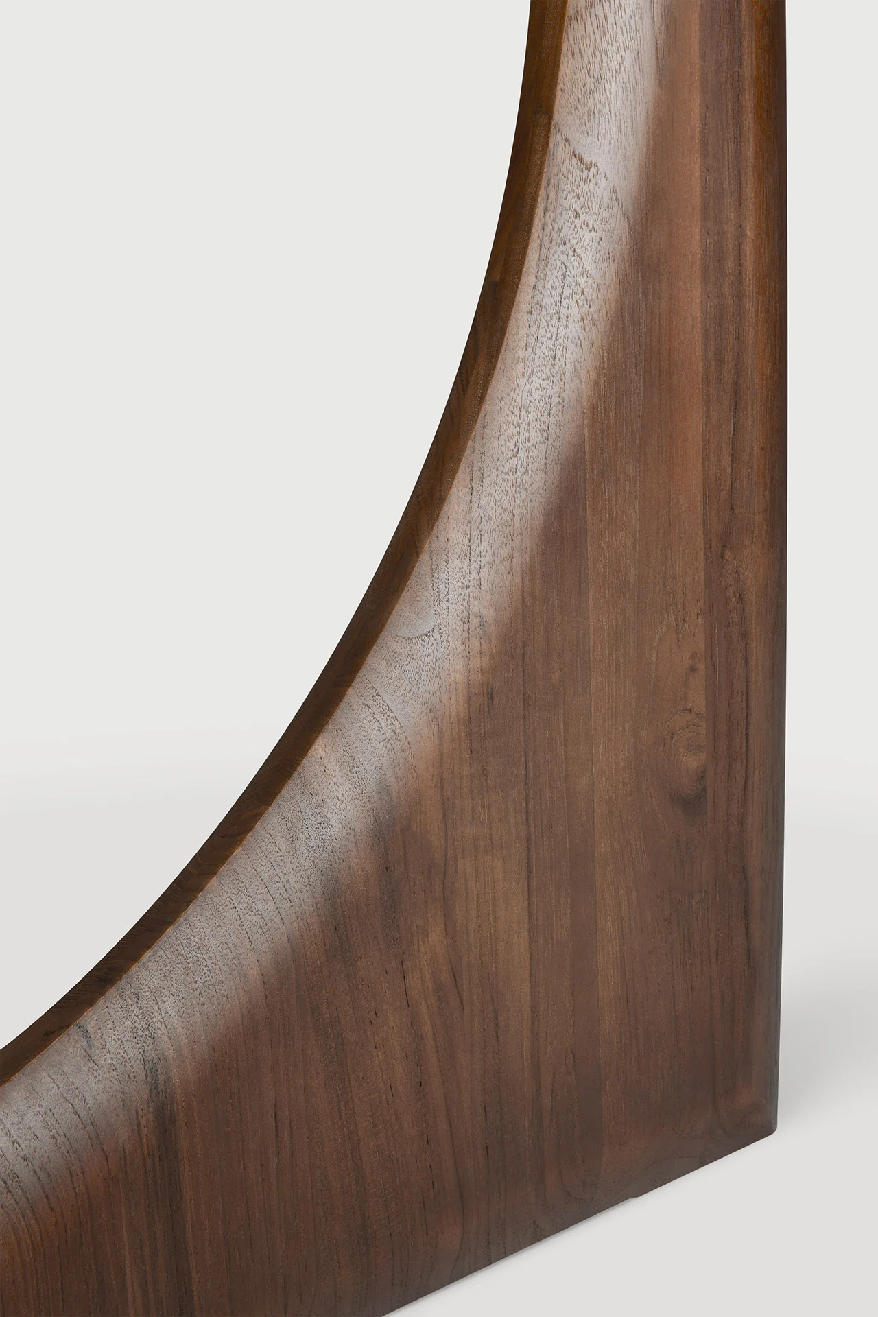 Geometric Esstisch - lackiertes Teak - braun - rund - 150 x 150 x 76 cm - Image 9