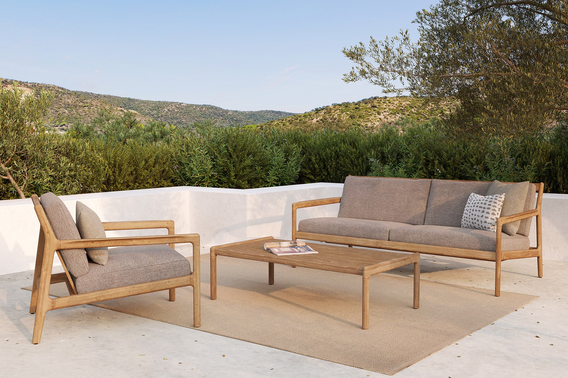 Jack Garten-Couchtisch - Teak - rechteckig - 120 x 65 x 35 cm - Image 2