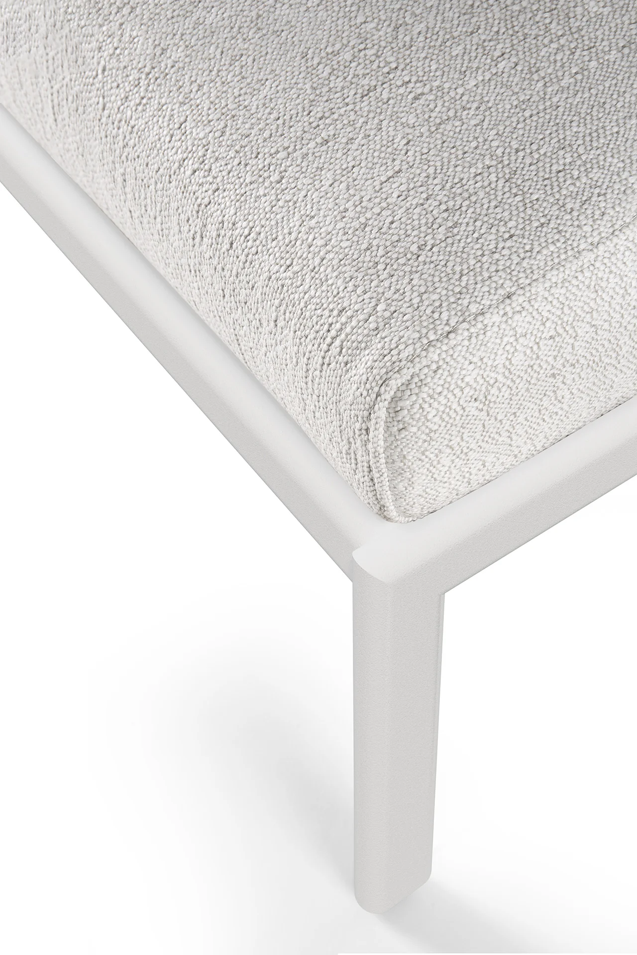 Jack Gartenhocker - Aluminium - weiß - Off White Stoff - 70 x 53 x 41 cm - Image 3