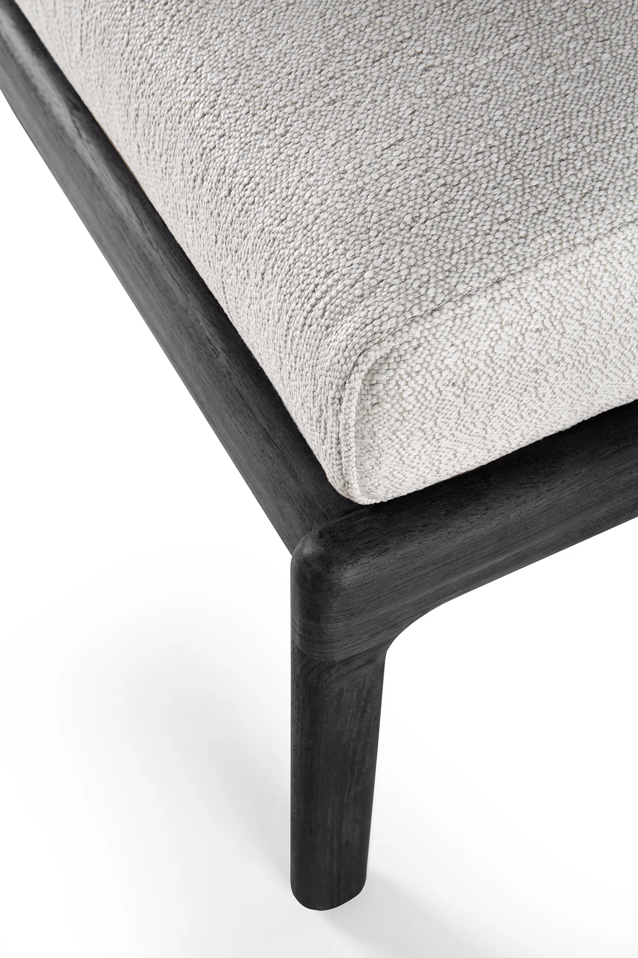 Jack Gartenhocker - lackiertes Teak - schwarz - Off White Stoff - 71 x 54 x 41 cm - Image 2