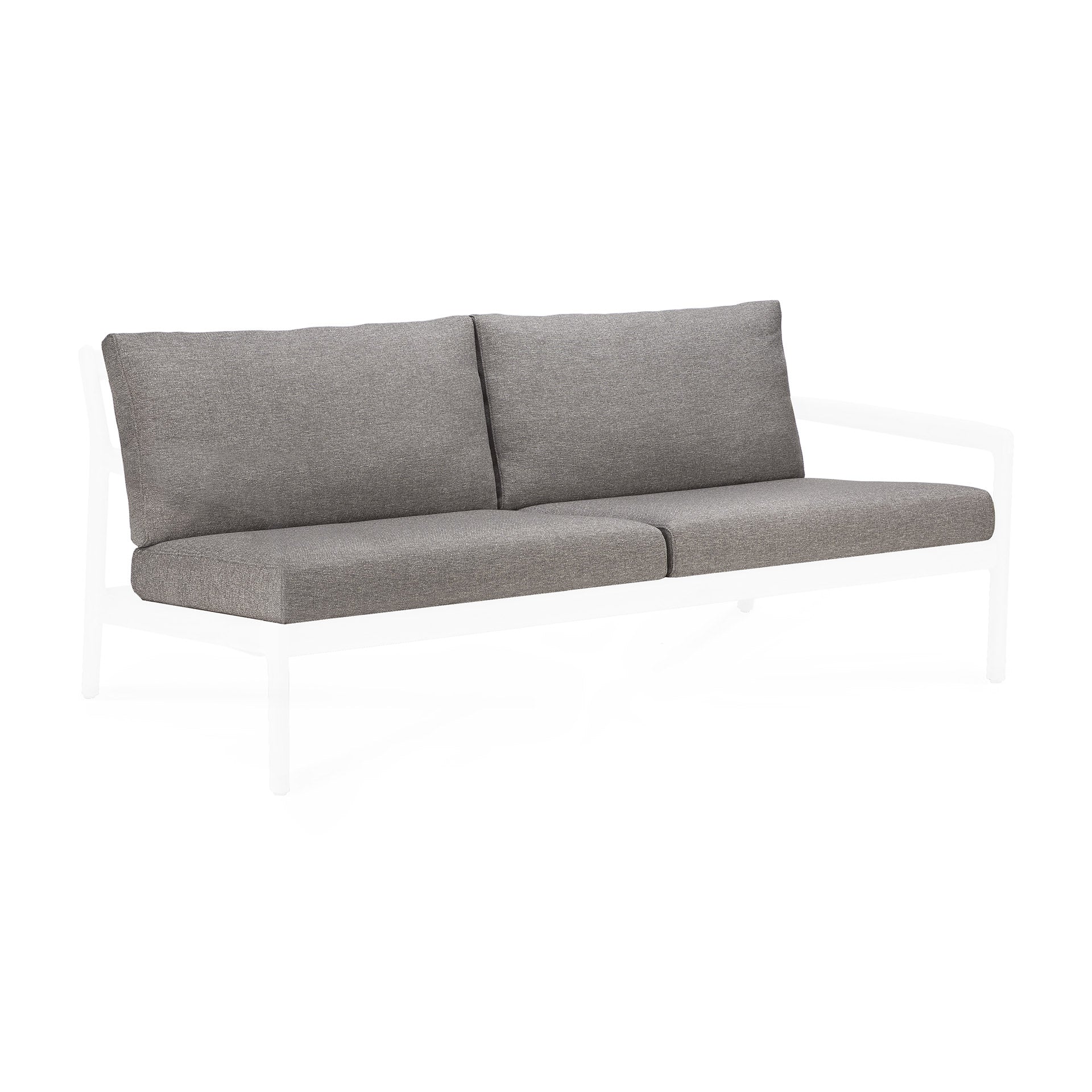 Jack Gartensofa 2-Sitzer Kissenset - Mocha Stoff - 85 x 63 x 34 cm