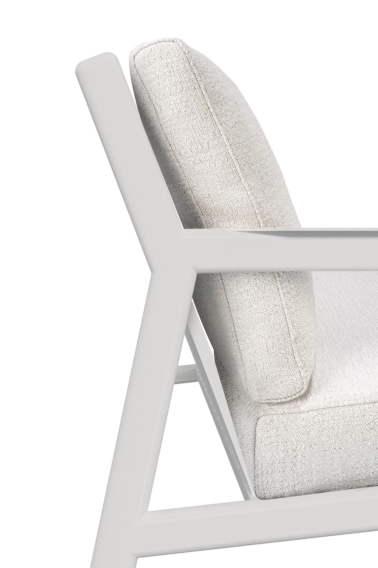 Jack Gartensofa - Aluminium - weiß - Off White Stoff - 2+ Sitzer - 178 x 89 x 74 cm - Image 7