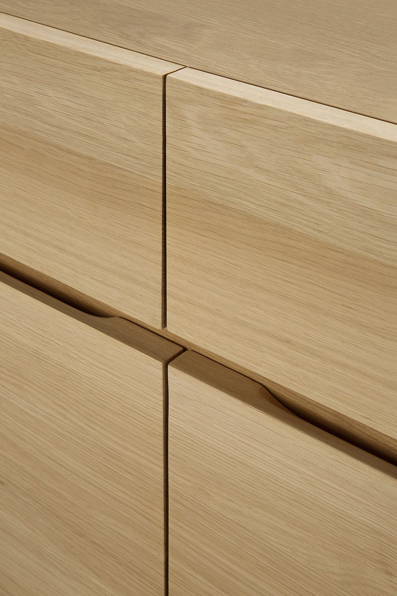 Ligna Sideboard - Eiche - schwarzes Metall - 2 Türen - 2 Schubladen - 110 x 45 x 78 cm - Image 3