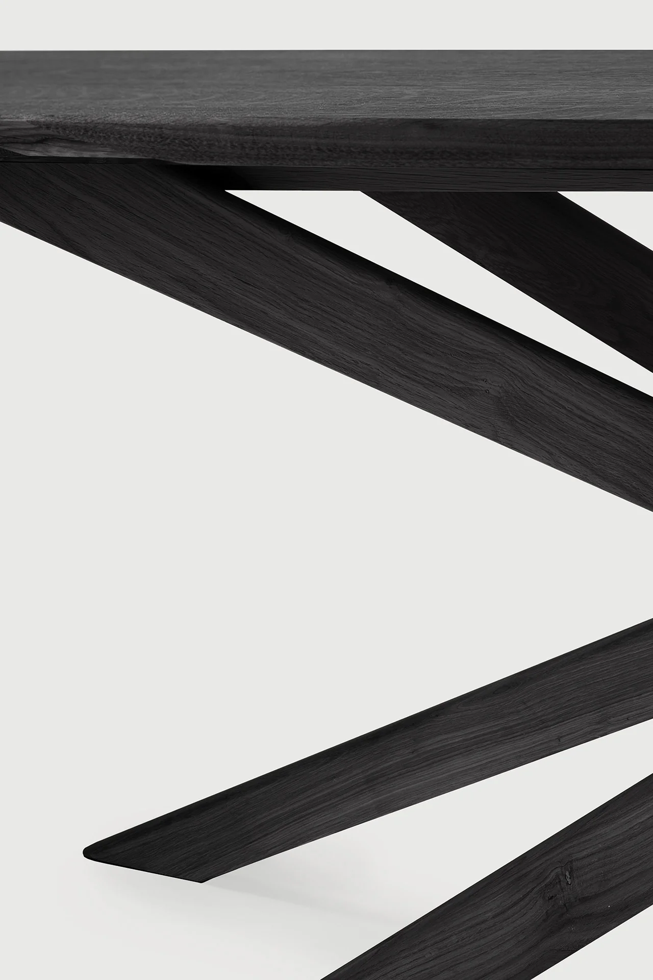 Mikado Esstisch - lackierte Eiche - schwarz - rechteckig - 203 x 106 x 76 cm - Image 5