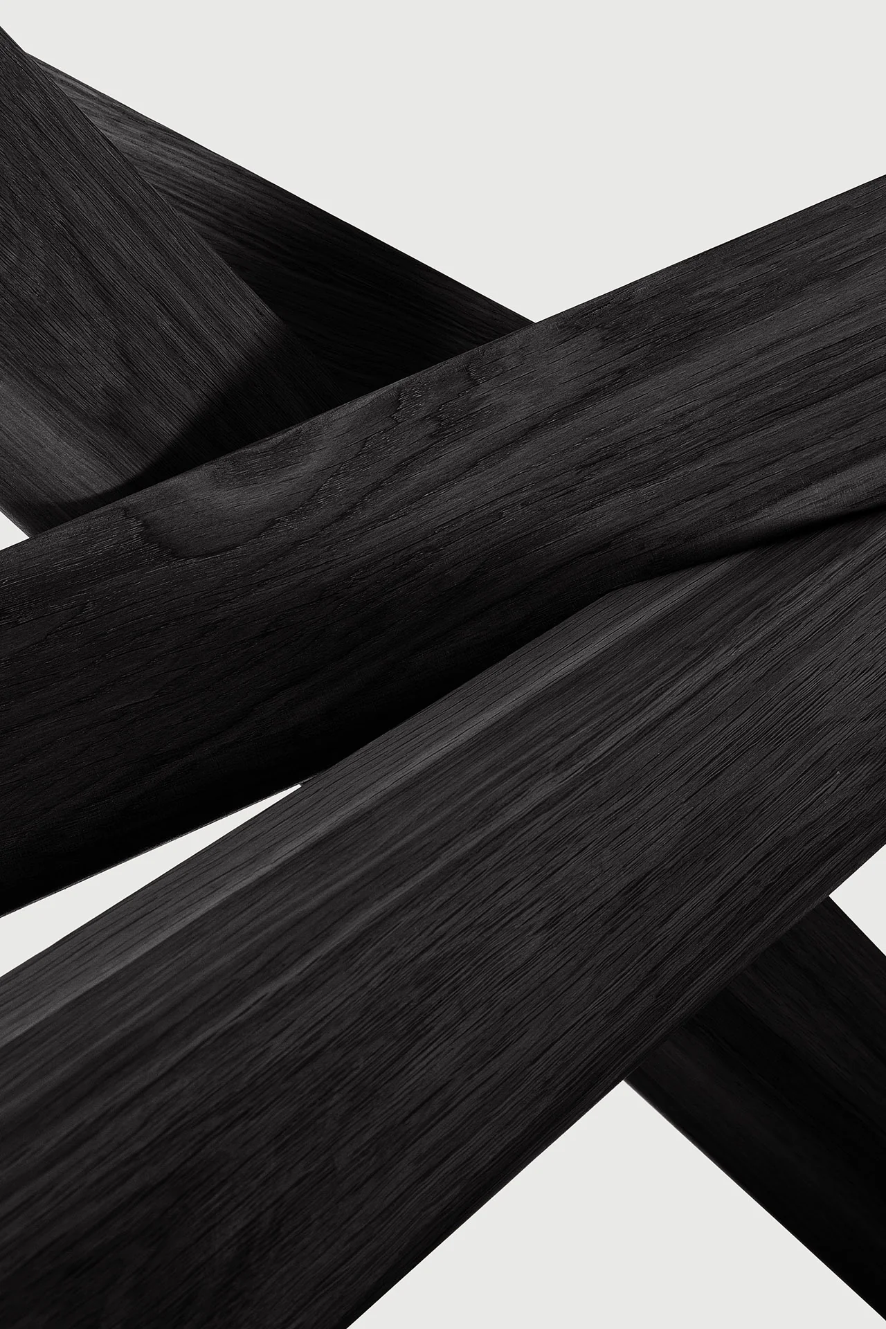 Mikado Esstisch - lackierte Eiche - schwarz - rechteckig - 203 x 106 x 76 cm - Image 7