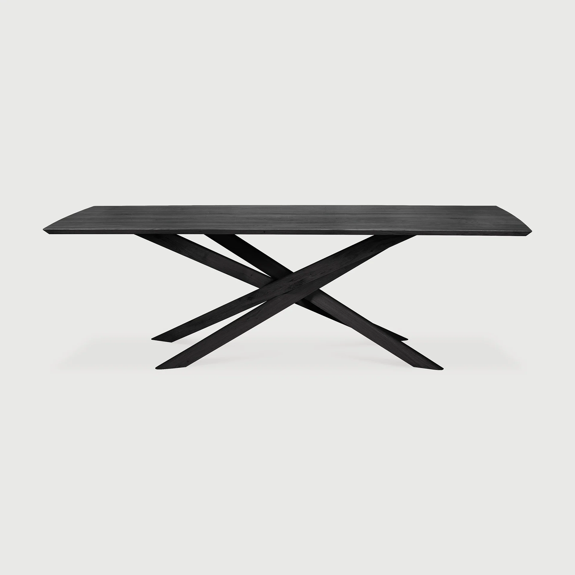Mikado Esstisch - lackierte Eiche - schwarz - rechteckig - 280 x 110 x 76 cm