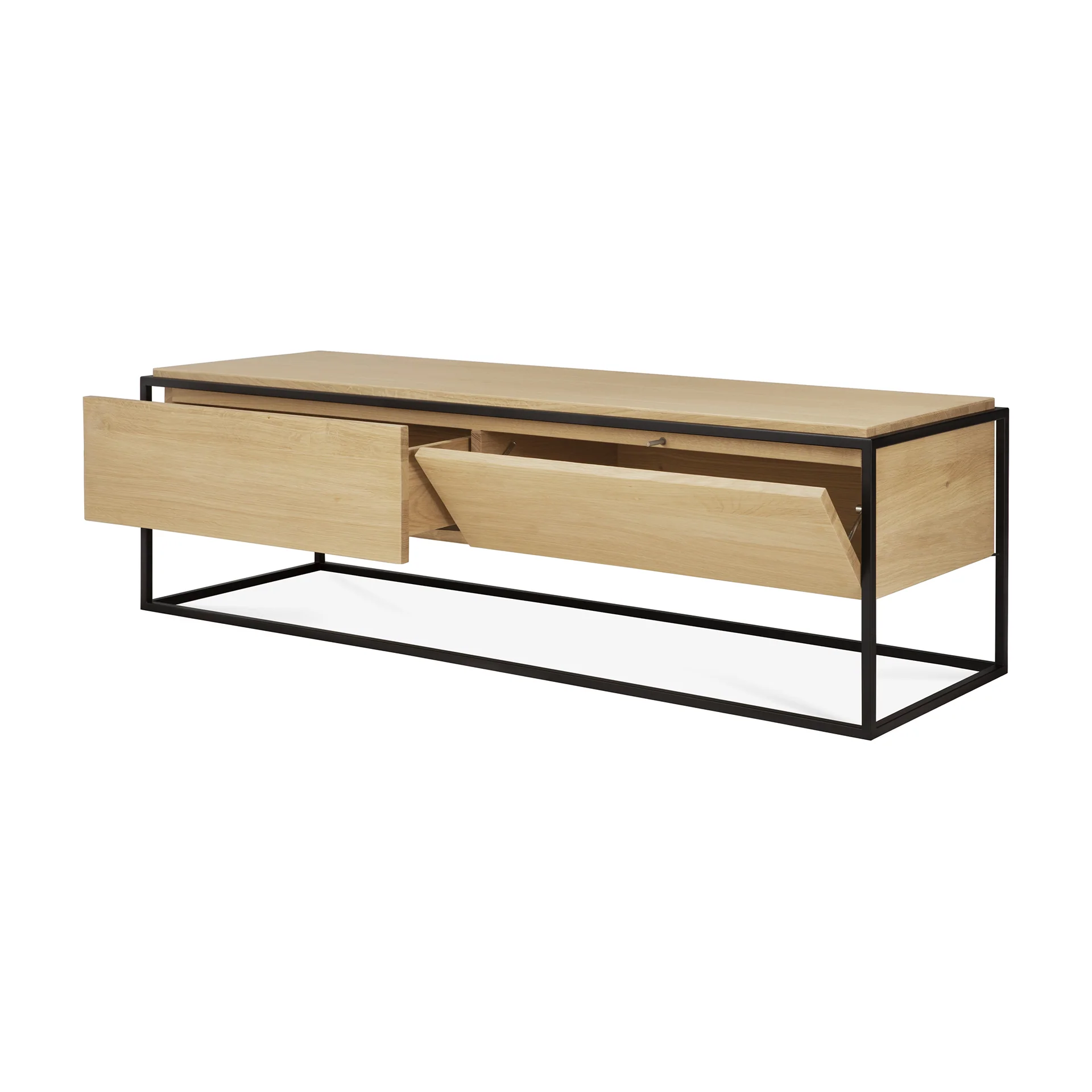 Monolit TV-Schrank - Eiche - 1 Klapptür - 1 Schublade - 140 x 45 x 42 cm - Image 3