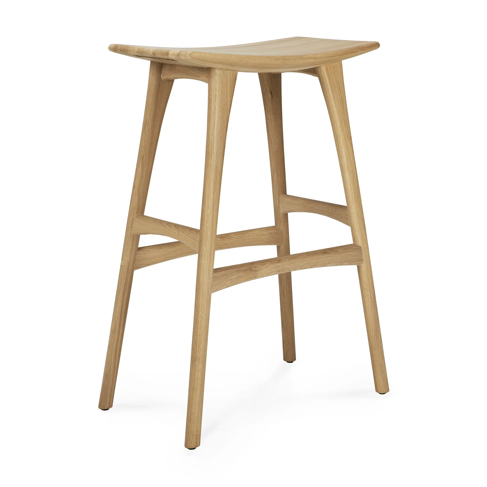 Osso Barhocker - lackierte Eiche - 57 x 33 x 80 cm