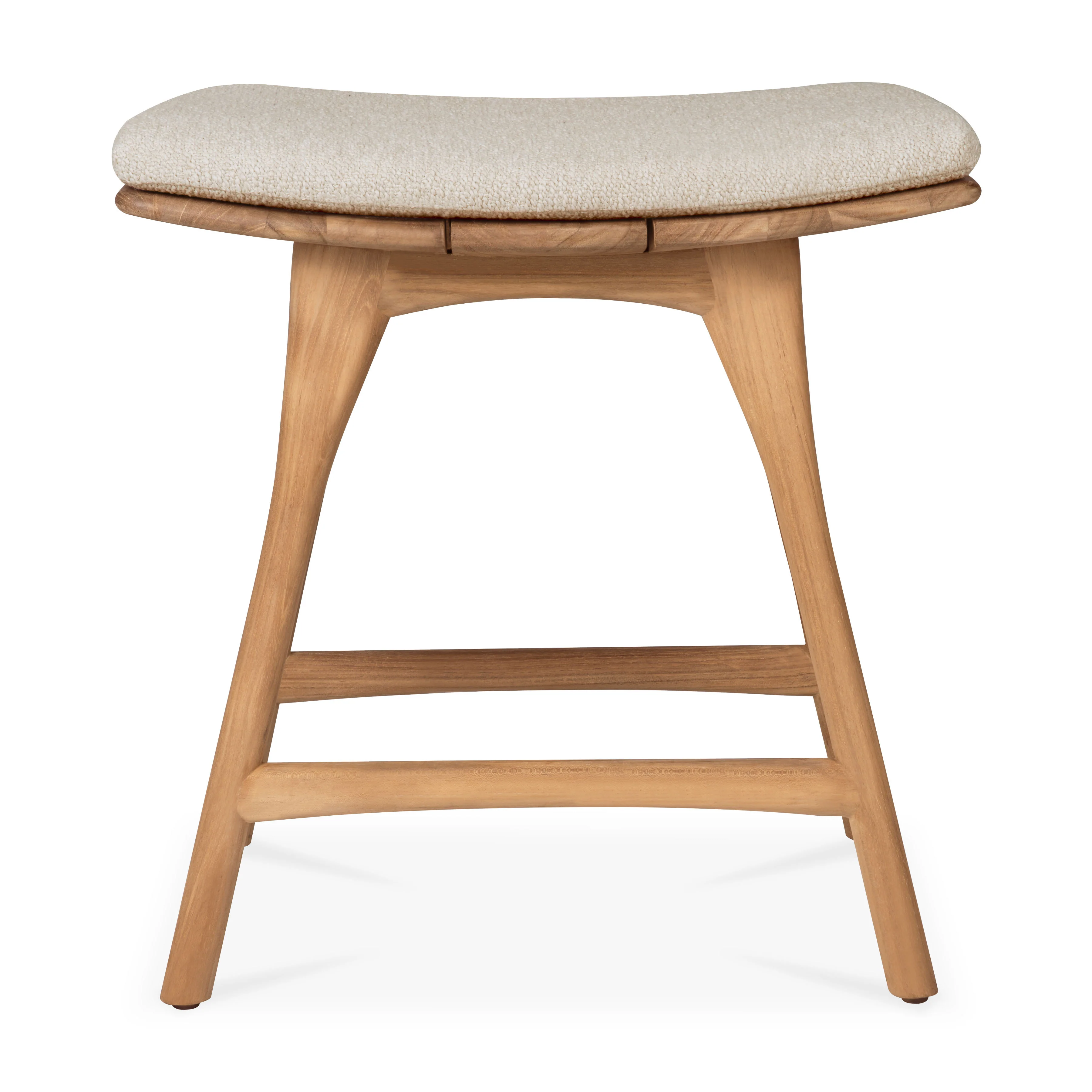 Osso Gartenhocker - Teak - Naturstoff - 50 x 33 x 51 cm - Image 2