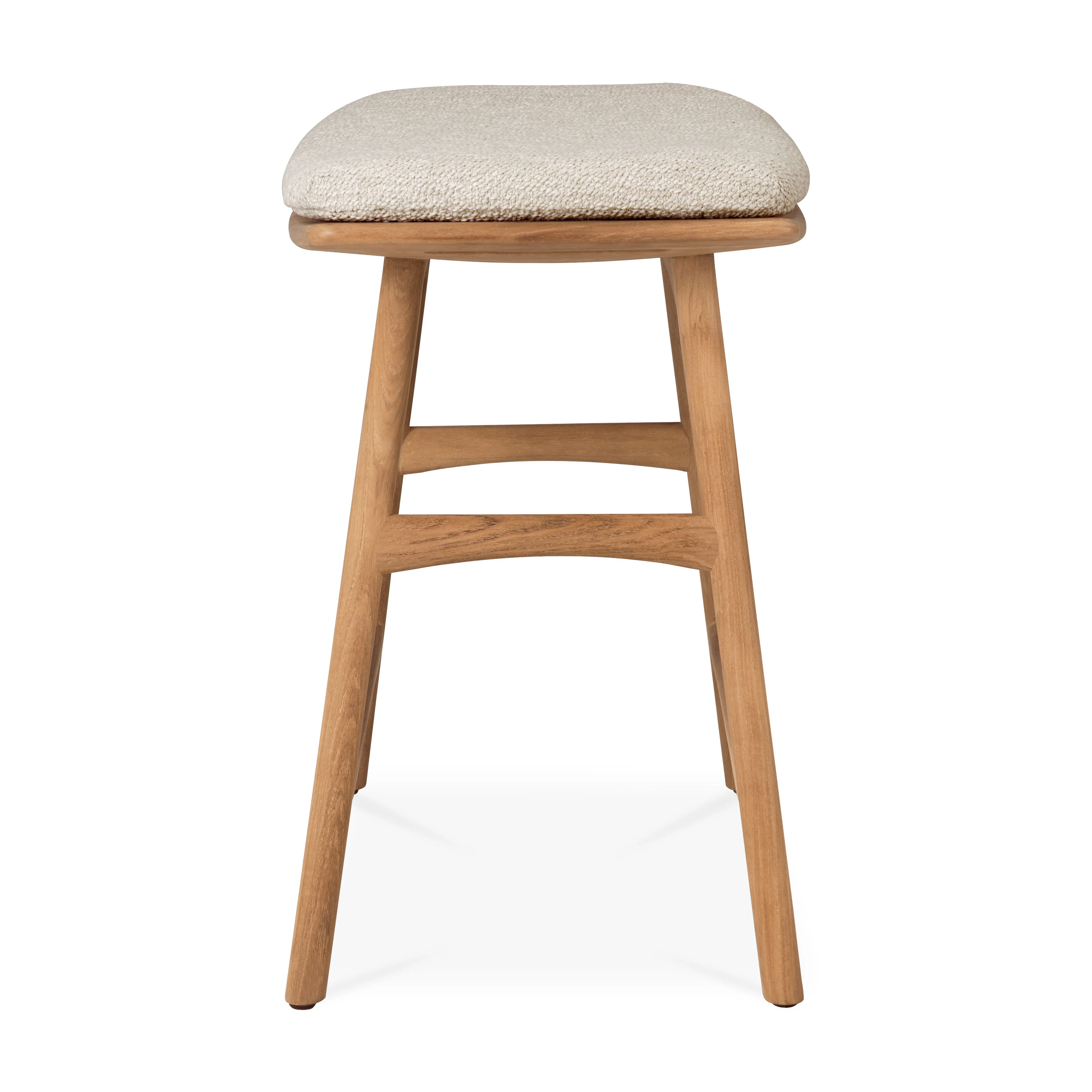 Osso Gartenhocker - Teak - Naturstoff - 50 x 33 x 51 cm - Image 4