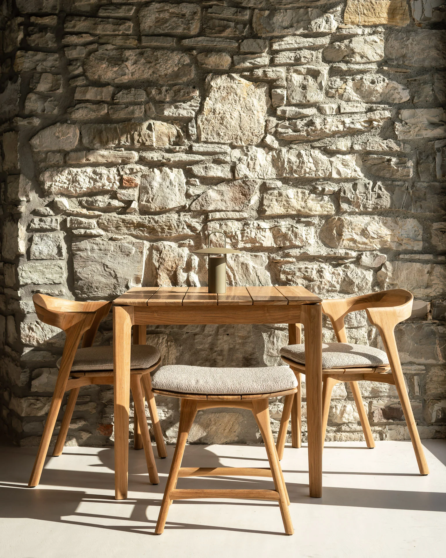 Osso Gartenhockergestell - Teak - 50 x 33 x 49 cm - Image 3