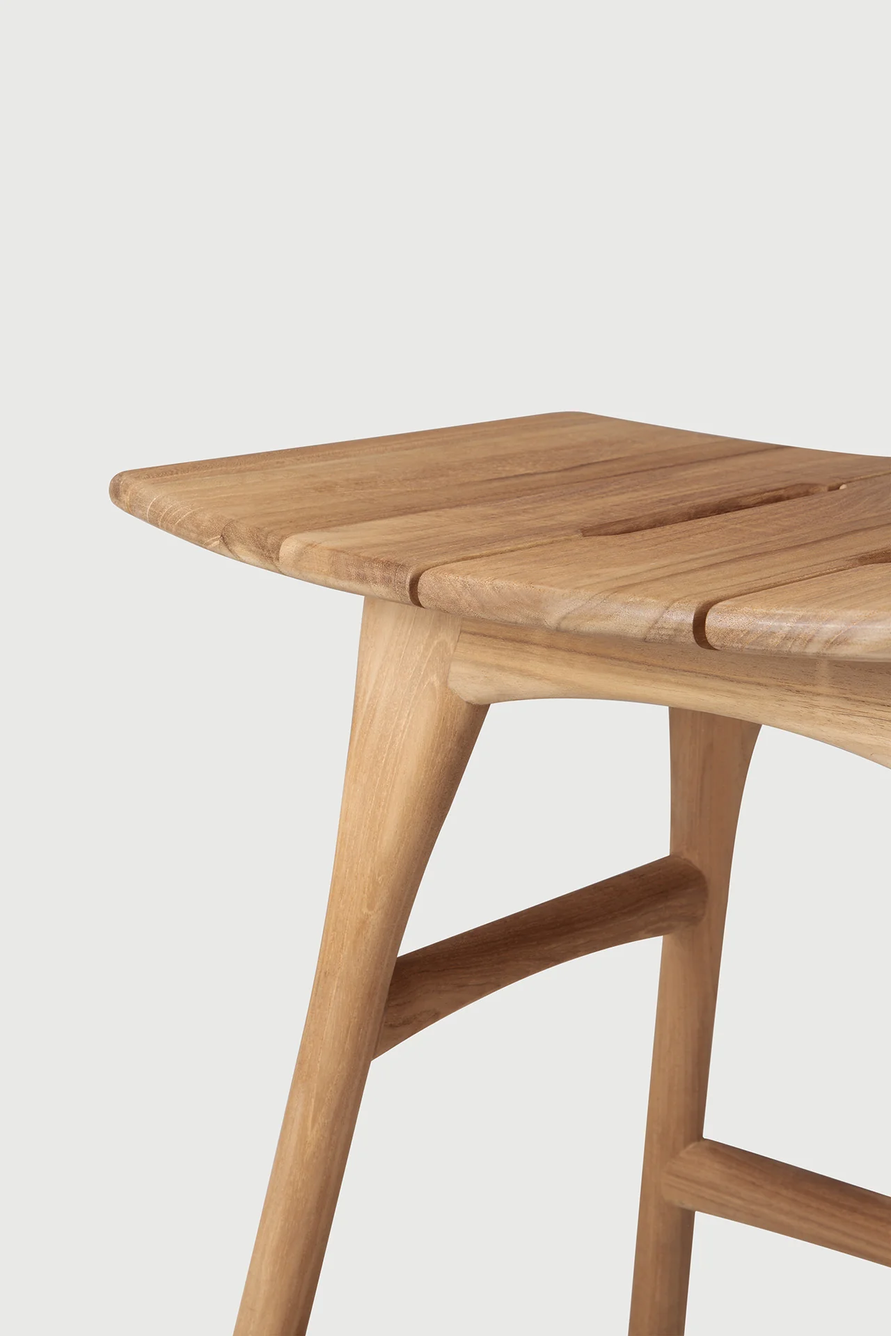 Osso Gartenhockergestell - Teak - 50 x 33 x 49 cm - Image 7