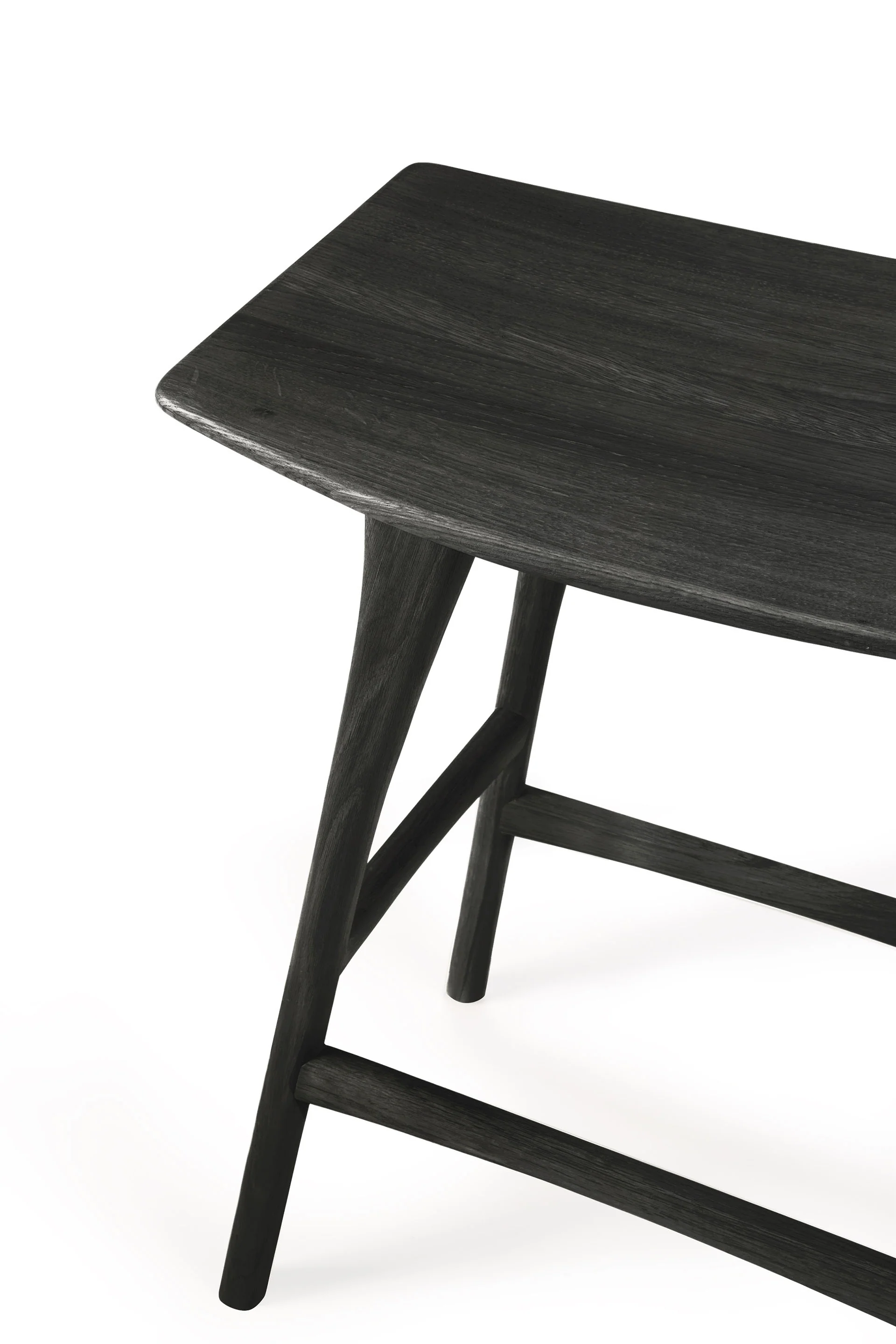 Osso Tresenhocker - lackierte Eiche - schwarz - 57 x 33 x 67 cm - Image 8