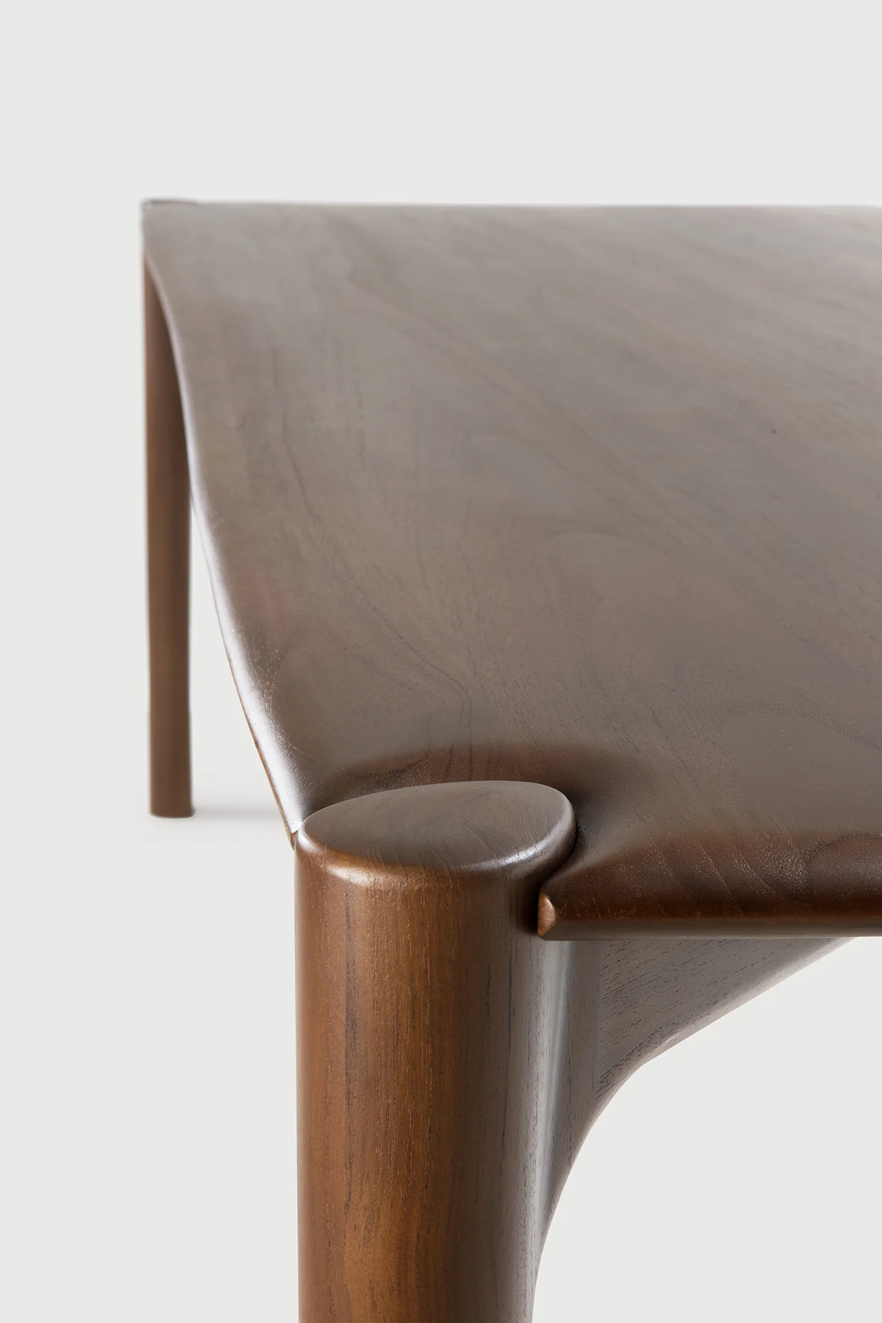 PI Esstisch - lackiertes Teak - braun - rechteckig - 140 x 80 x 76 cm - Image 4