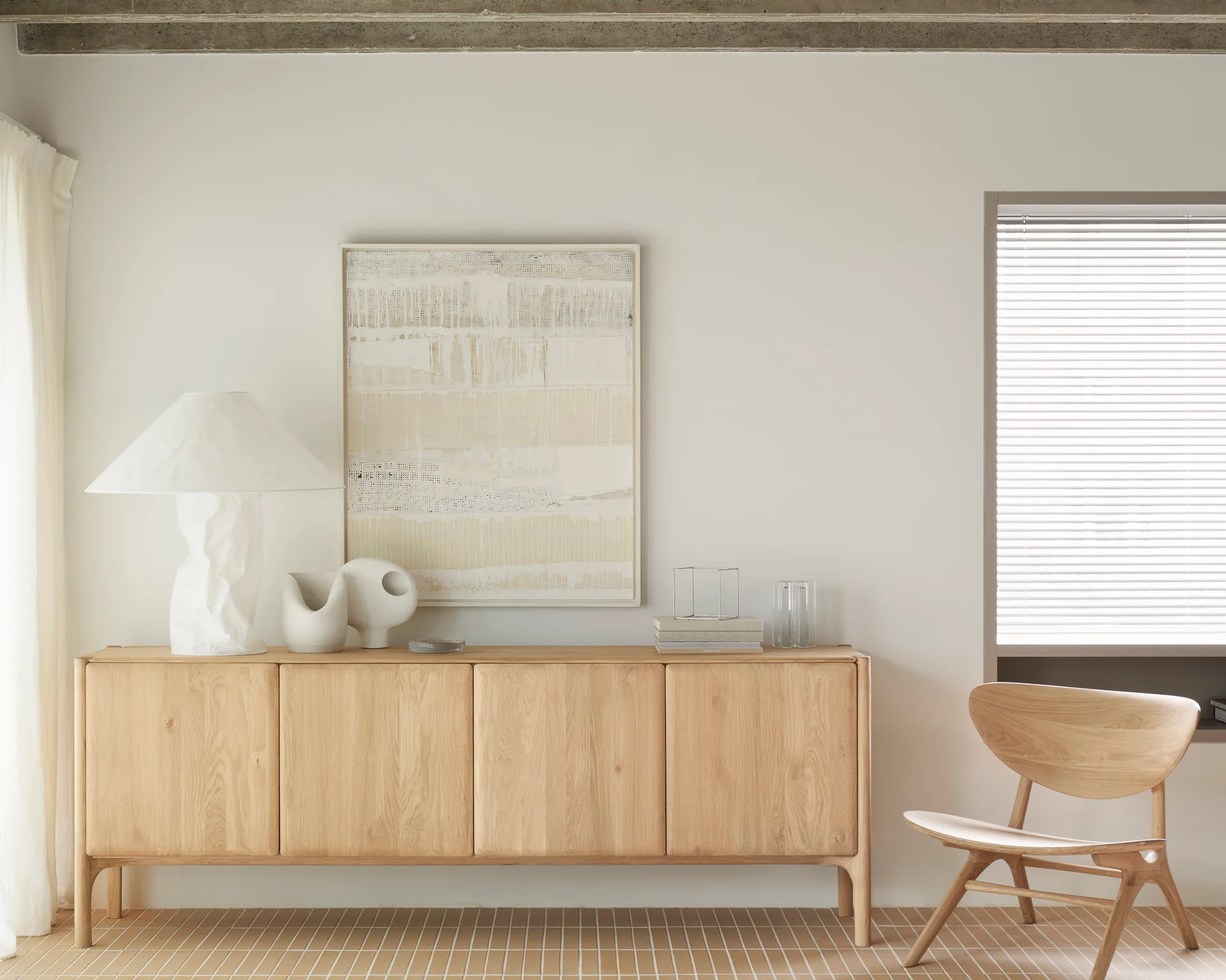 PI Sideboard - Eiche - 4 Türen - 230 x 45 x 83 cm - Image 2