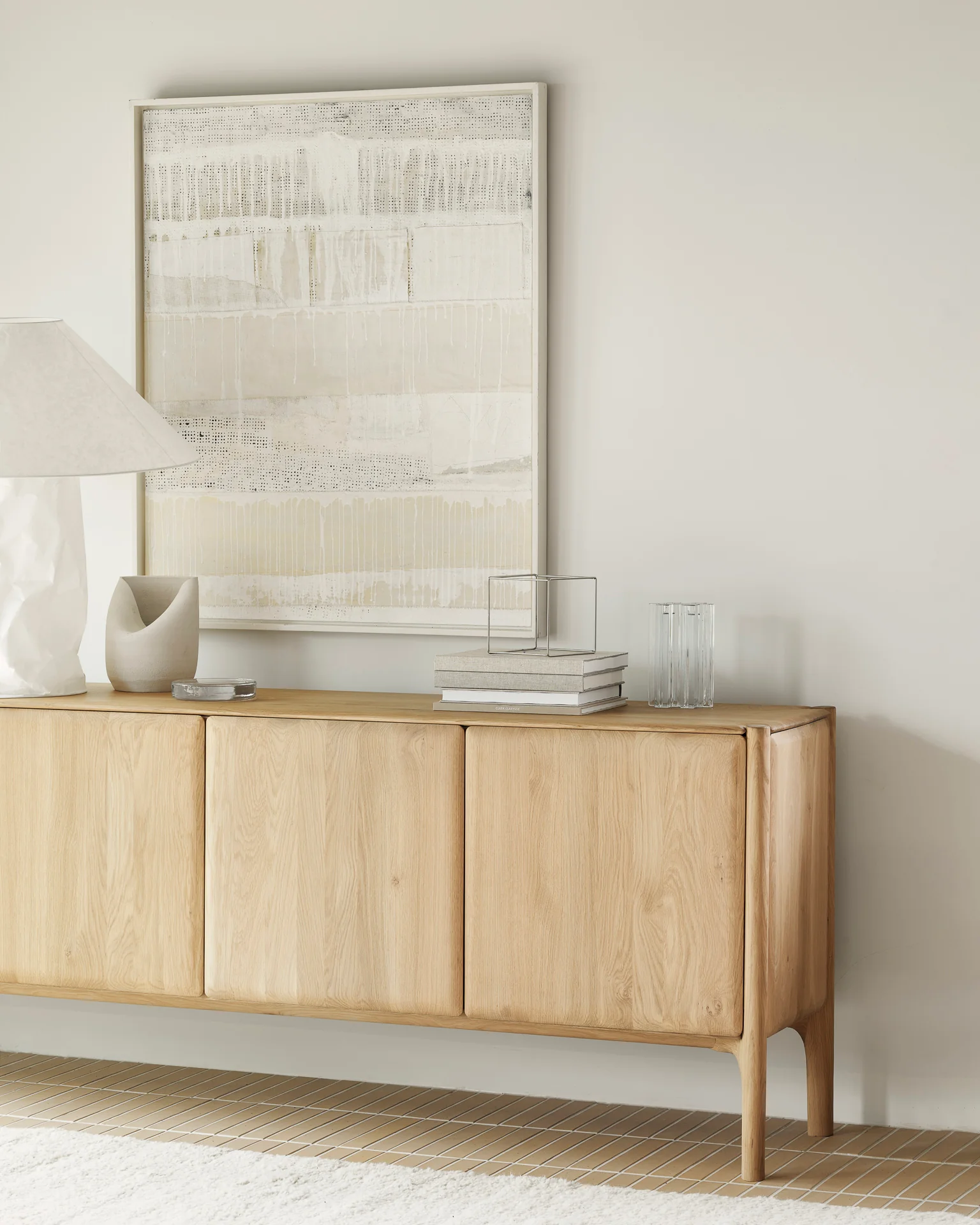 PI Sideboard - Eiche - 4 Türen - 230 x 45 x 83 cm - Image 3