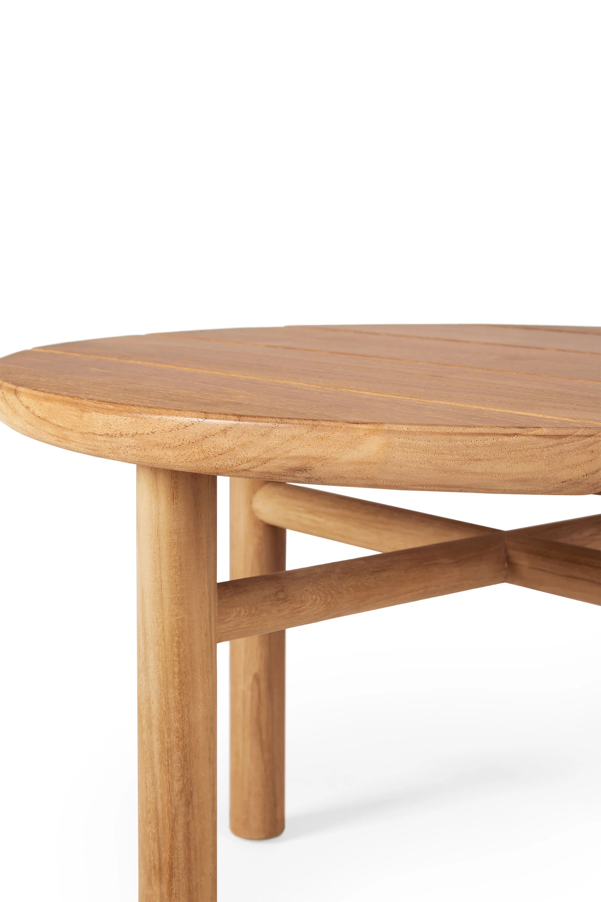 Quatro Garten-Couchtisch - Teak - rund - 68 x 68 x 42 cm - Image 4