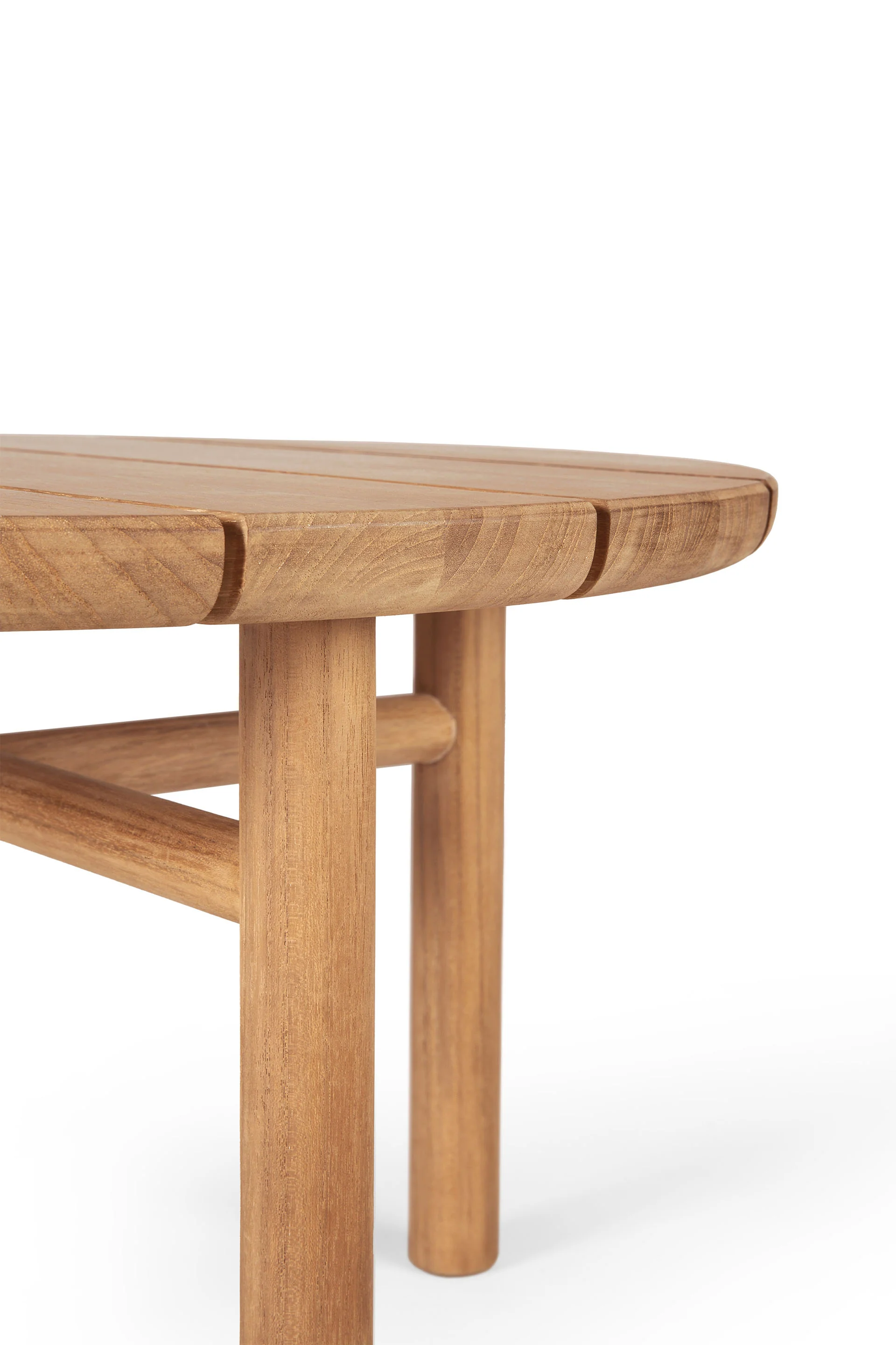 Quatro Garten-Couchtisch - Teak - rund - 68 x 68 x 42 cm - Image 5