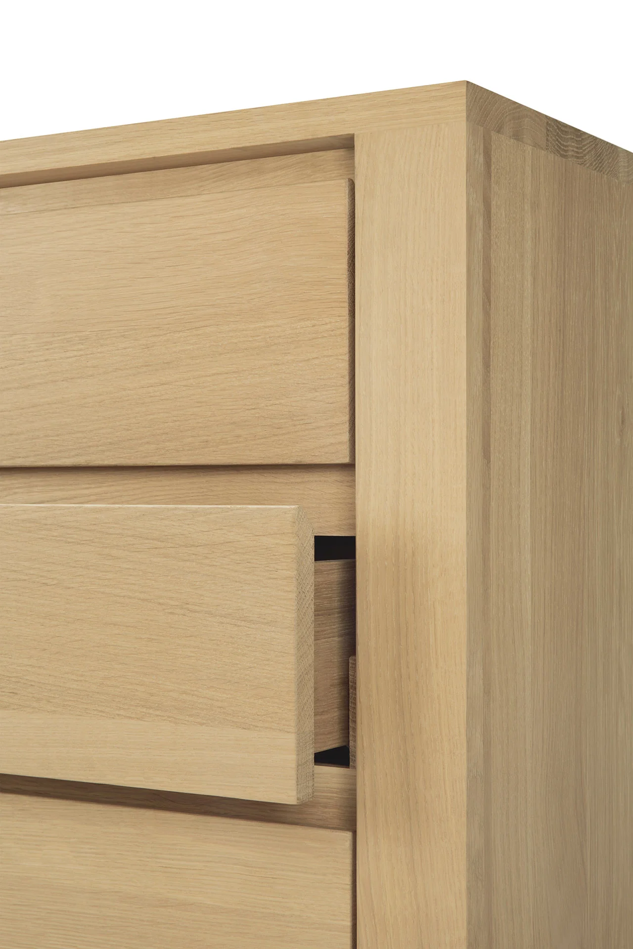 Shadow Sideboard - Eiche - 1 Tür - 3 Schubladen - 134 x 45 x 80 cm - Image 7