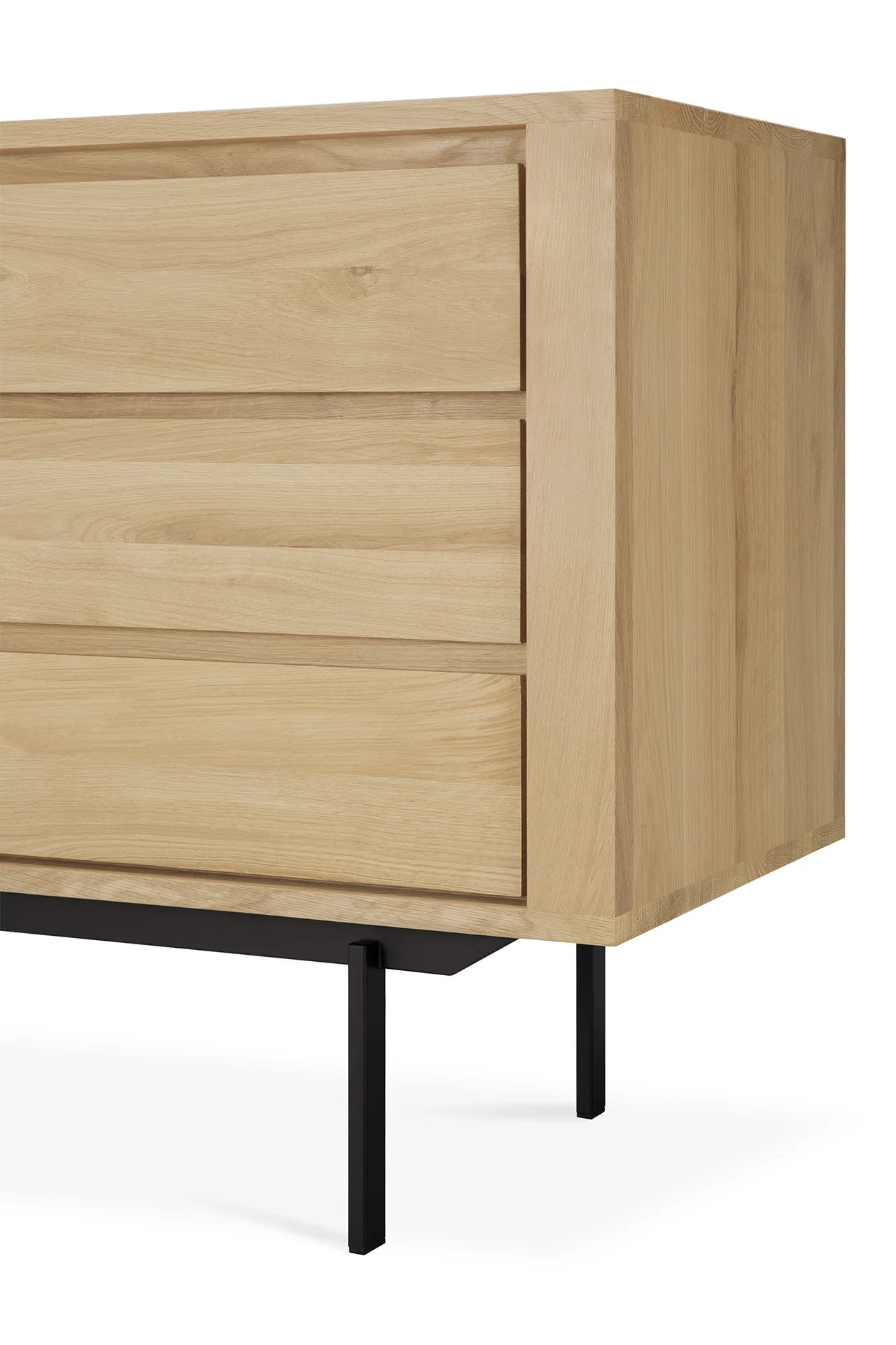 Shadow Sideboard - Eiche - 3 Türen - 3 Schubladen - 224 x 45 x 80 cm - Image 6