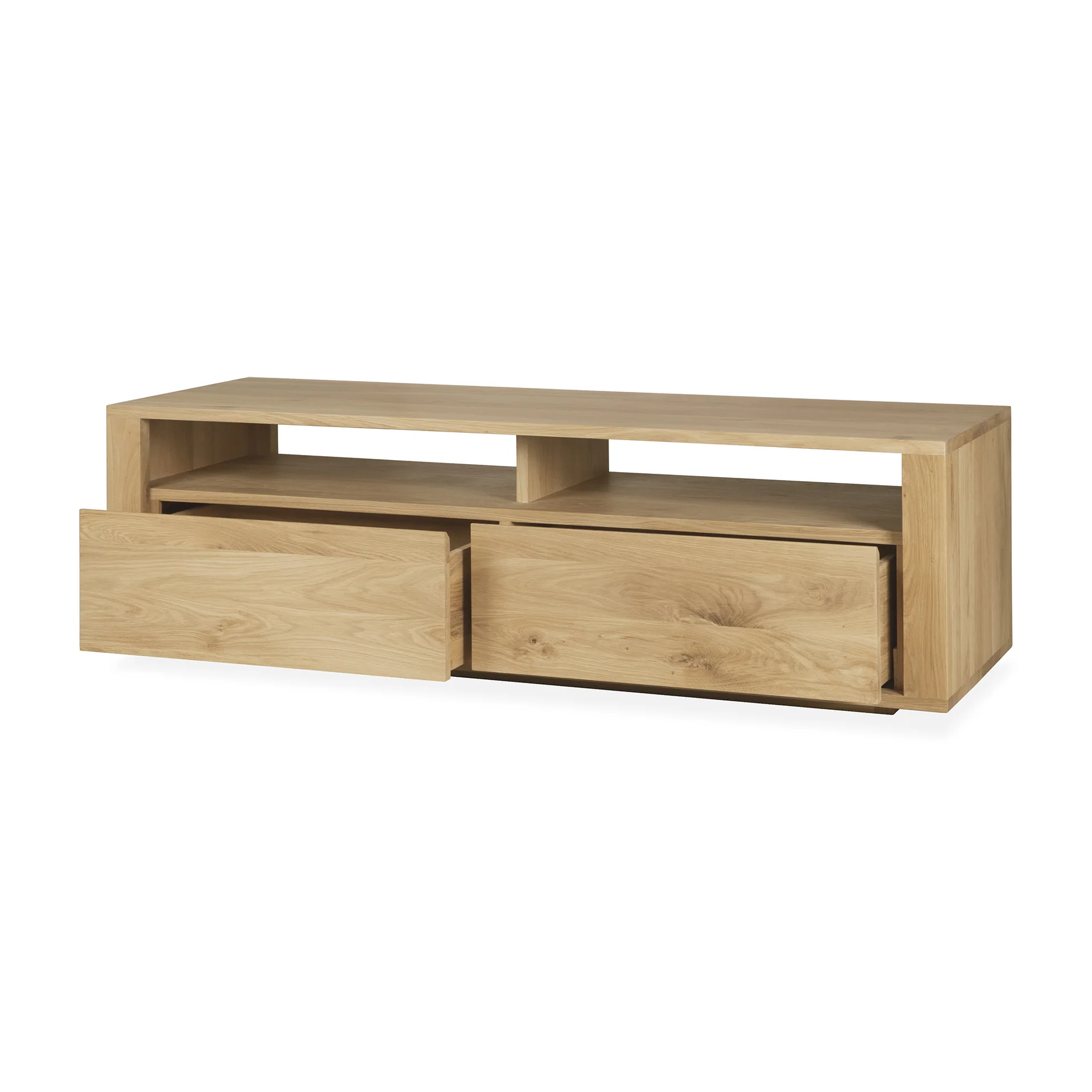 Shadow TV-Schrank - Eiche - 2 Schubladen - 140 x 46 x 42 cm - Image 3