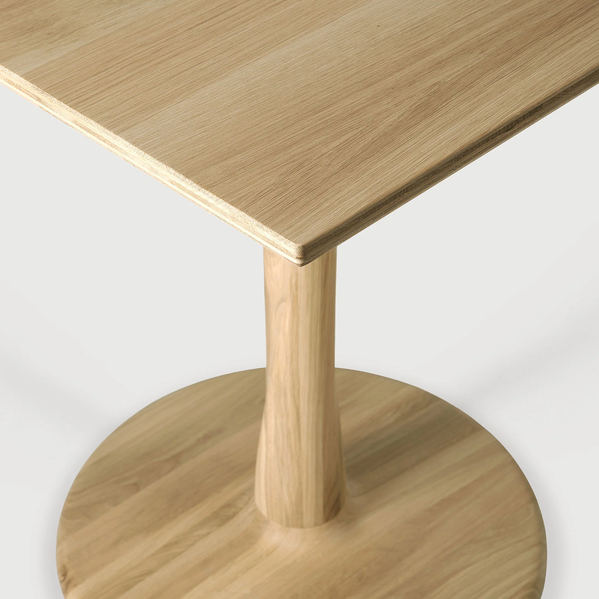 Torsion Esstisch - lackierte Eiche - quadratisch - 70 x 70 x 76 cm - Image 3