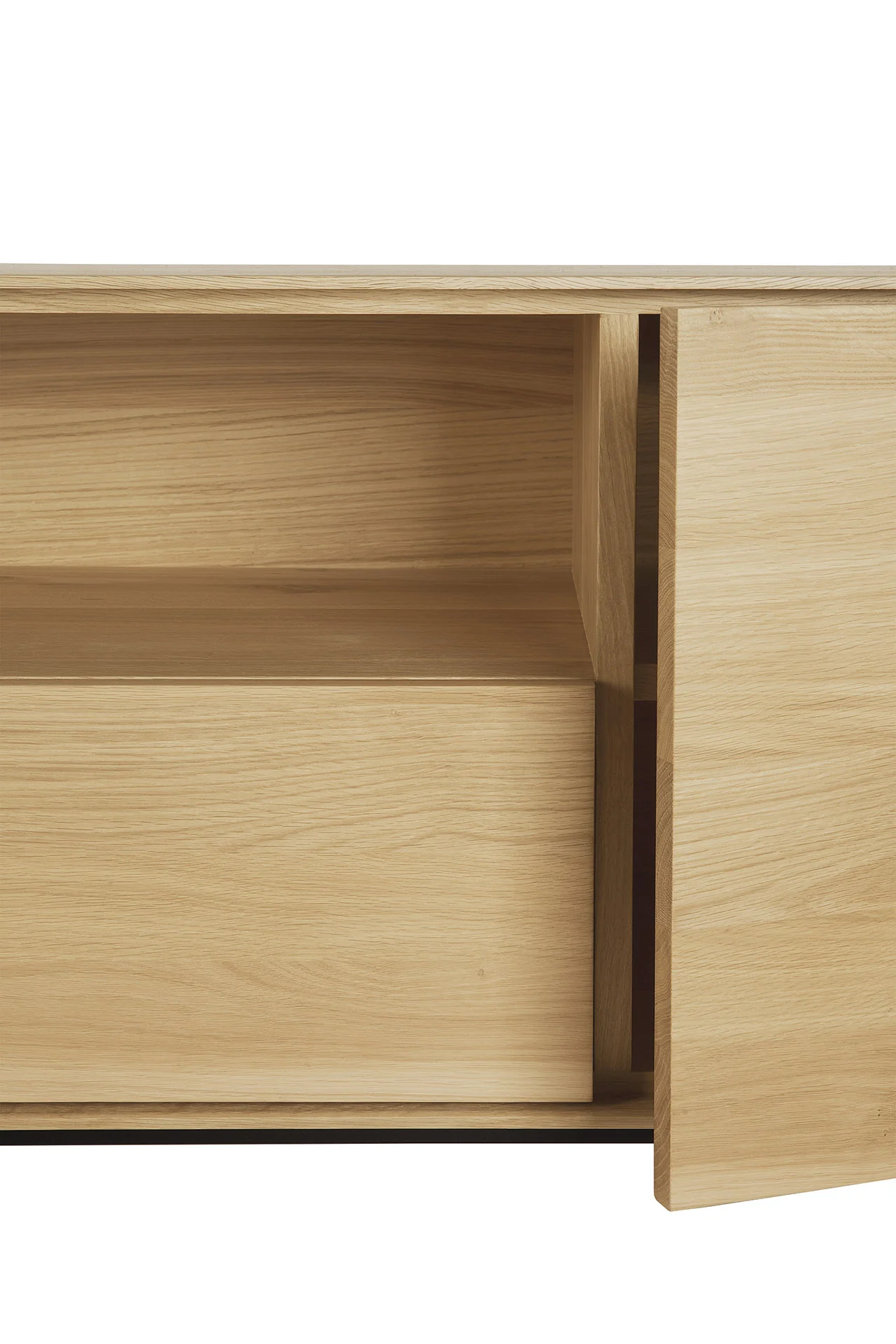 Whitebird TV-Schrank - lackierte Eiche - 1 Tür - 1 Klapptür - 2 Schubladen - 180 x 45 x 61 cm - Image 3