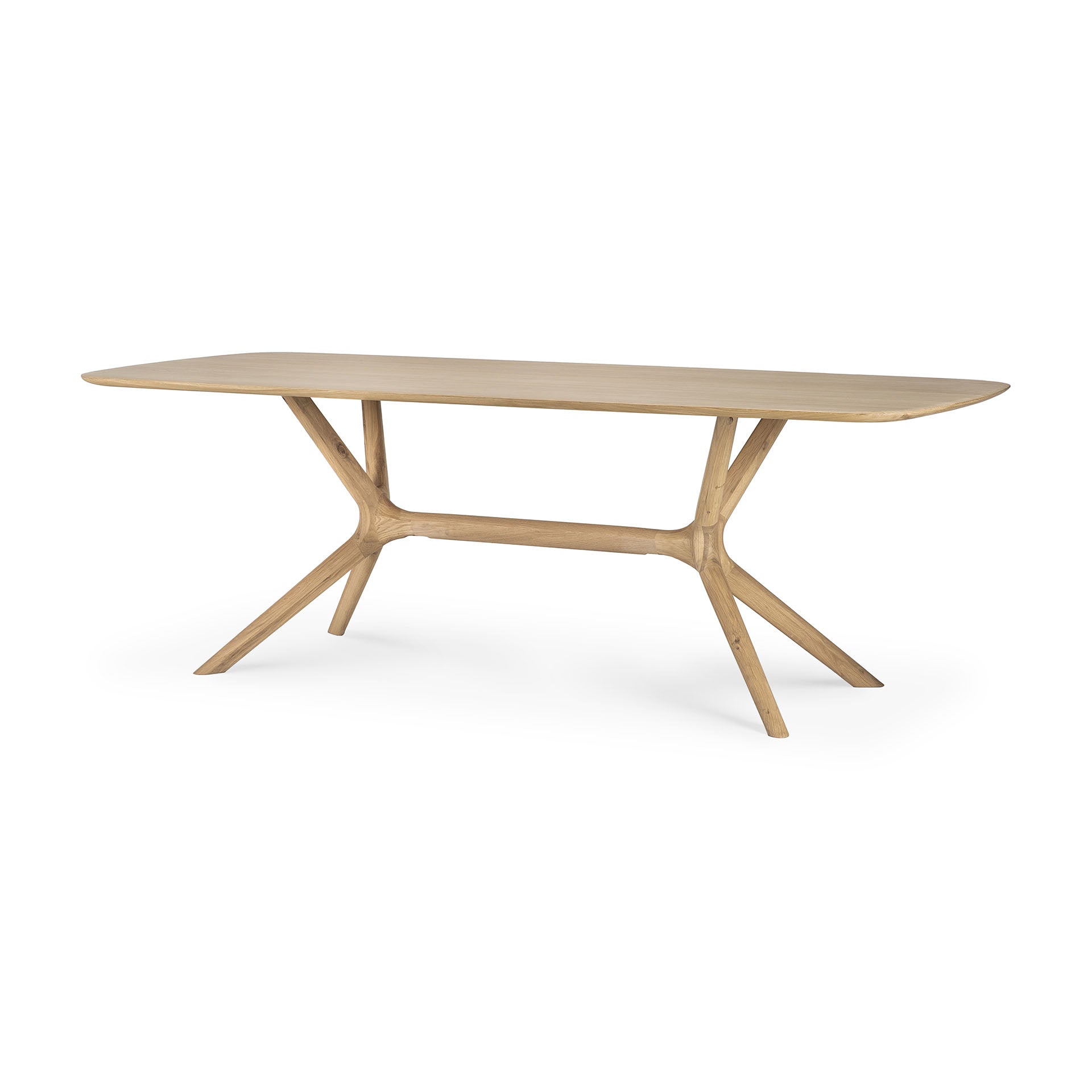 X Esstisch - Eiche - rechteckig - 224 x 100 x 76 cm