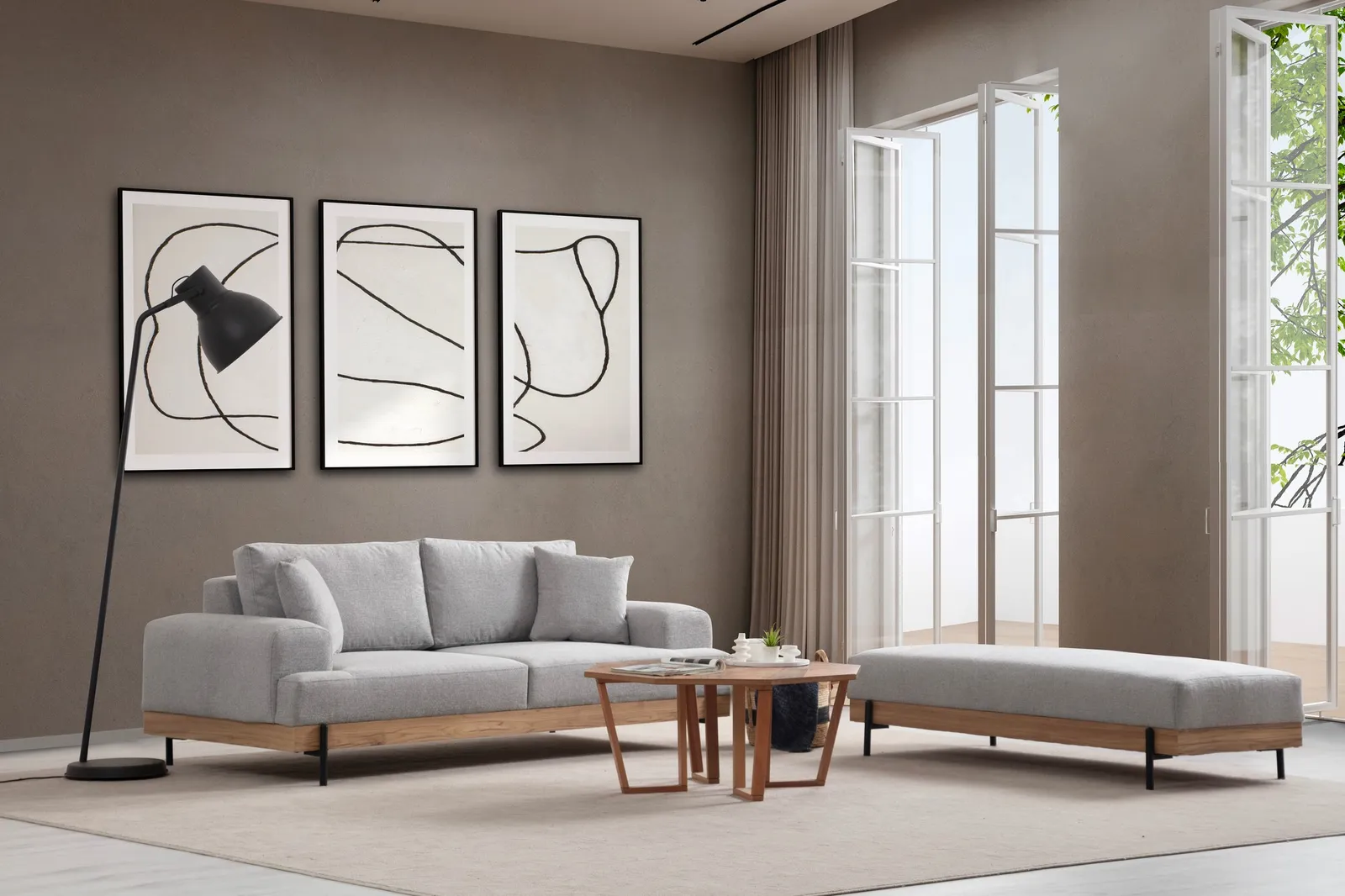 Eti 3-Sitzer Sofa, 220x98 cm - Image 14