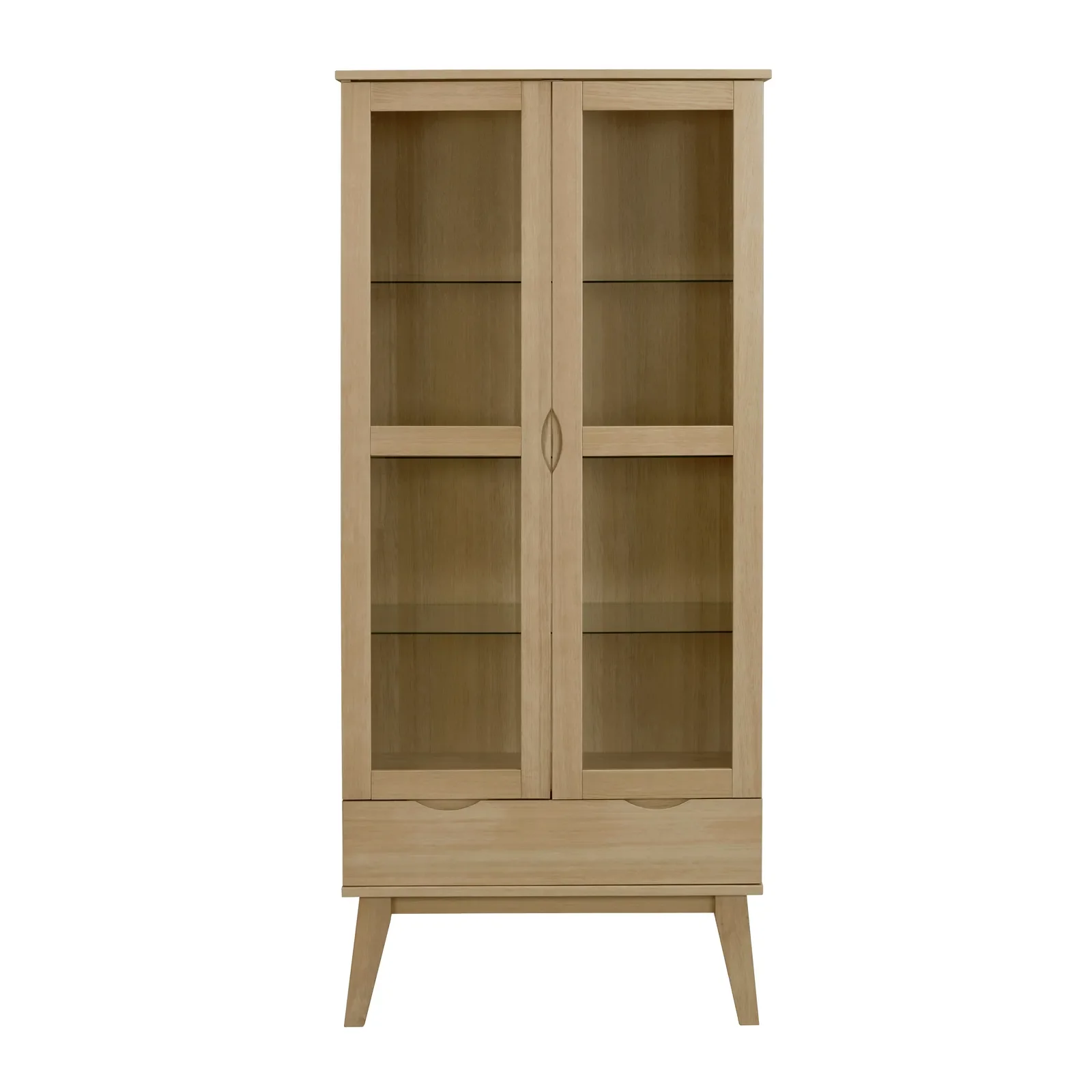 FILIPPA Vitrinenschrank aus Eiche, 40x82x185 cm - Image 6