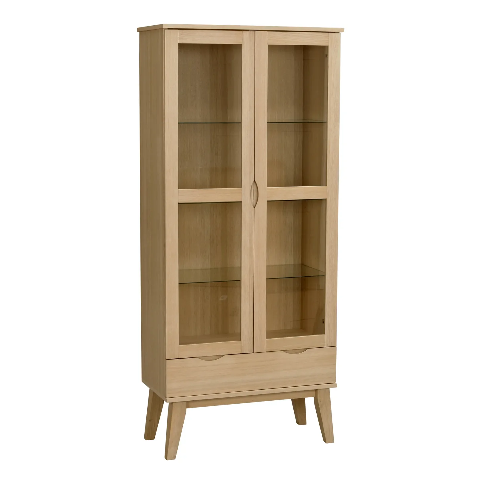FILIPPA Vitrinenschrank aus Eiche, 40x82x185 cm - Image 7
