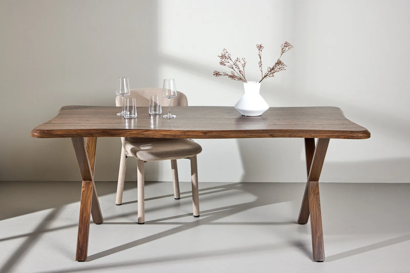 Fiona Esstisch 180x90x75 cm - MDF mit Walnuss 3D Papier - Image 2