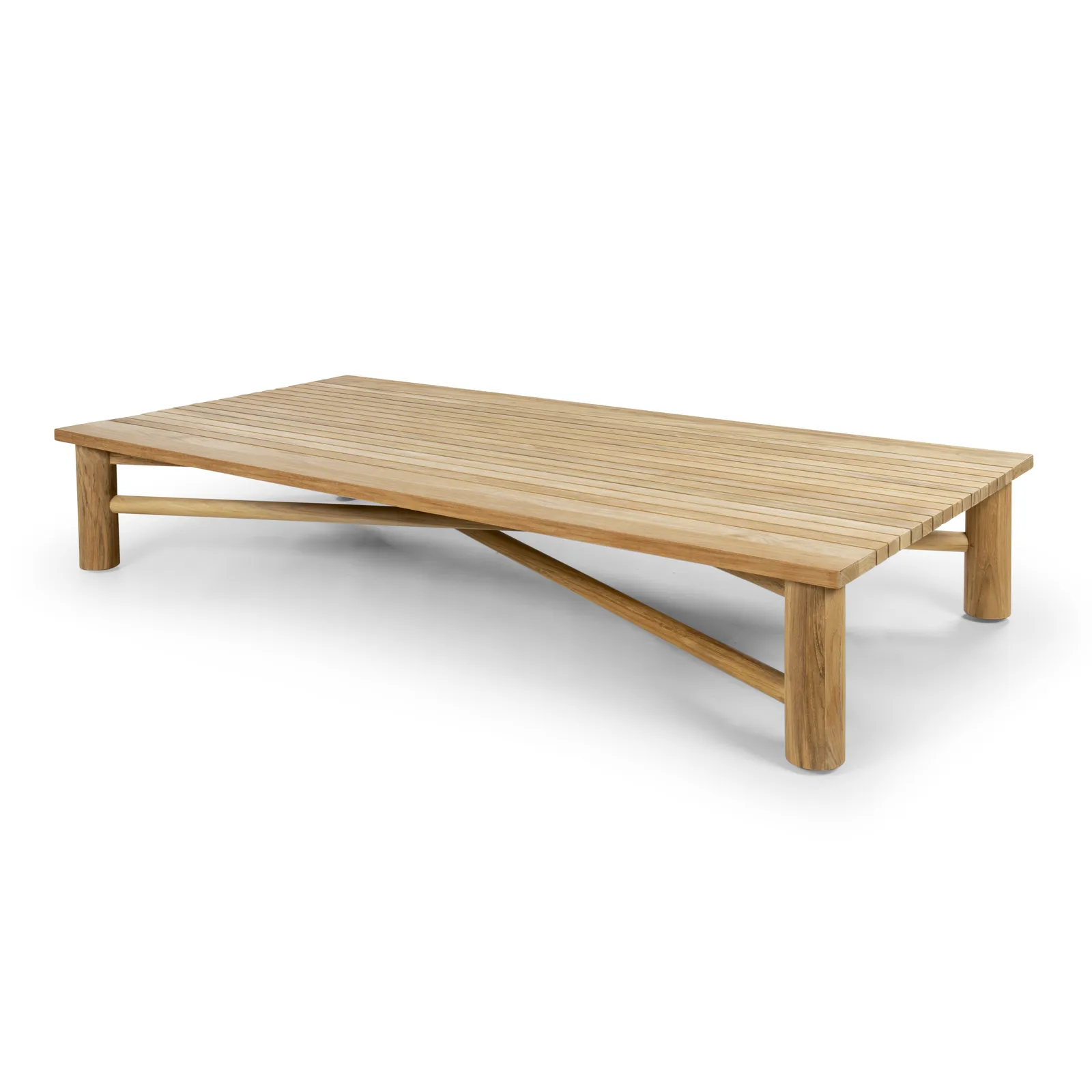 Garten Couchtisch Camogli aus Teakholz in Natur, 180×90×30 cm - Image 4