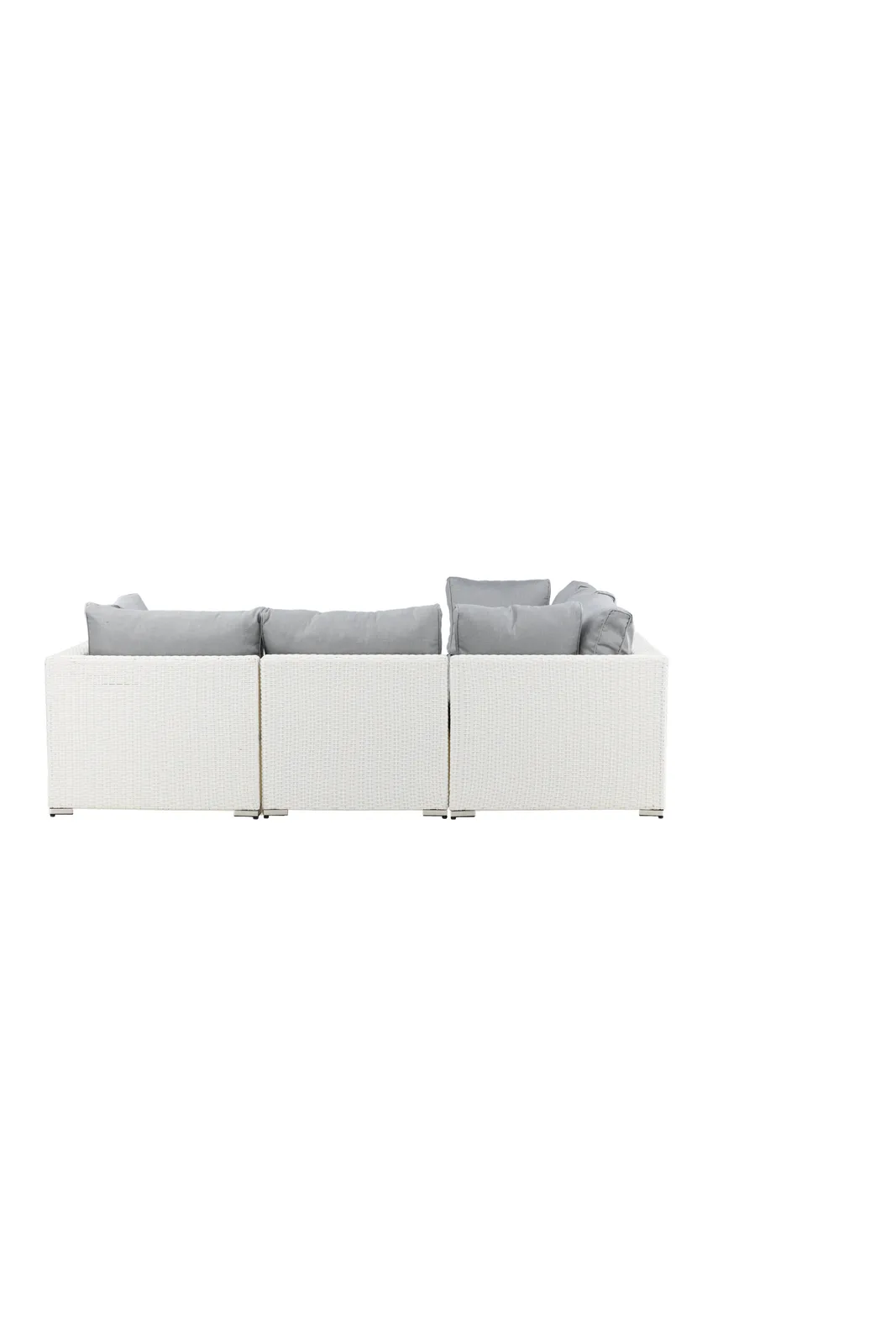Garten Lounge-Set Amazon aus Geflecht und Glas in Weiss/Grau - Image 11