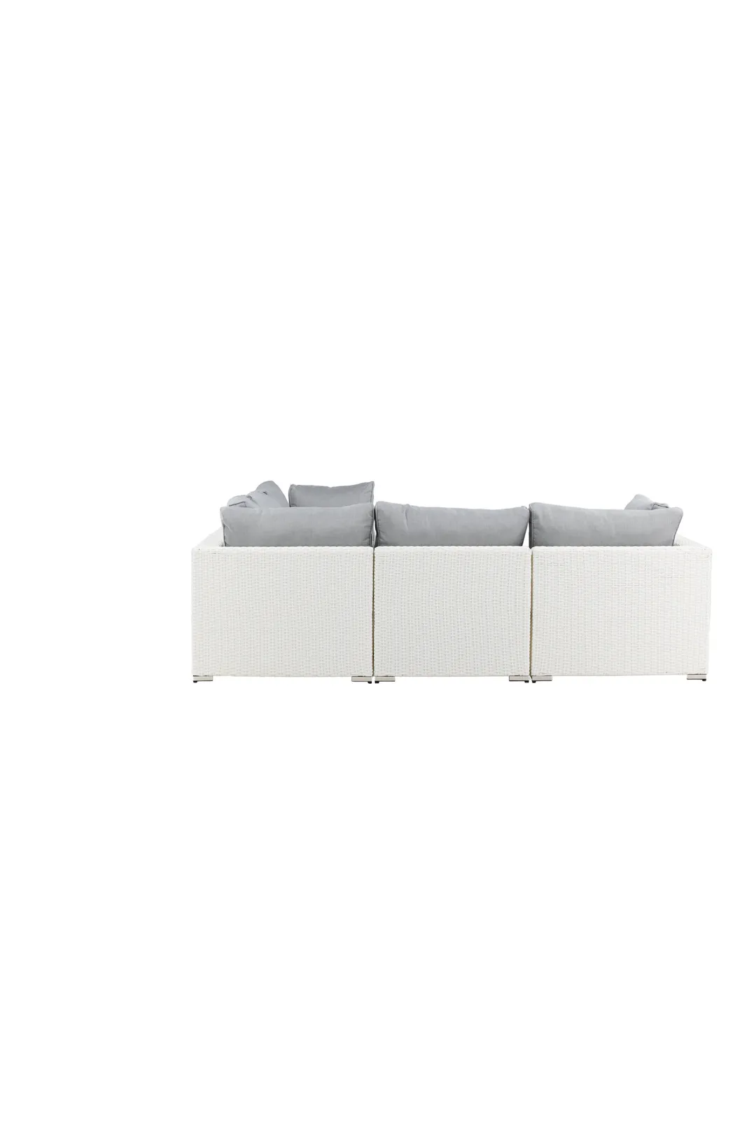 Garten Lounge-Set Amazon aus Geflecht und Glas in Weiss/Grau - Image 14