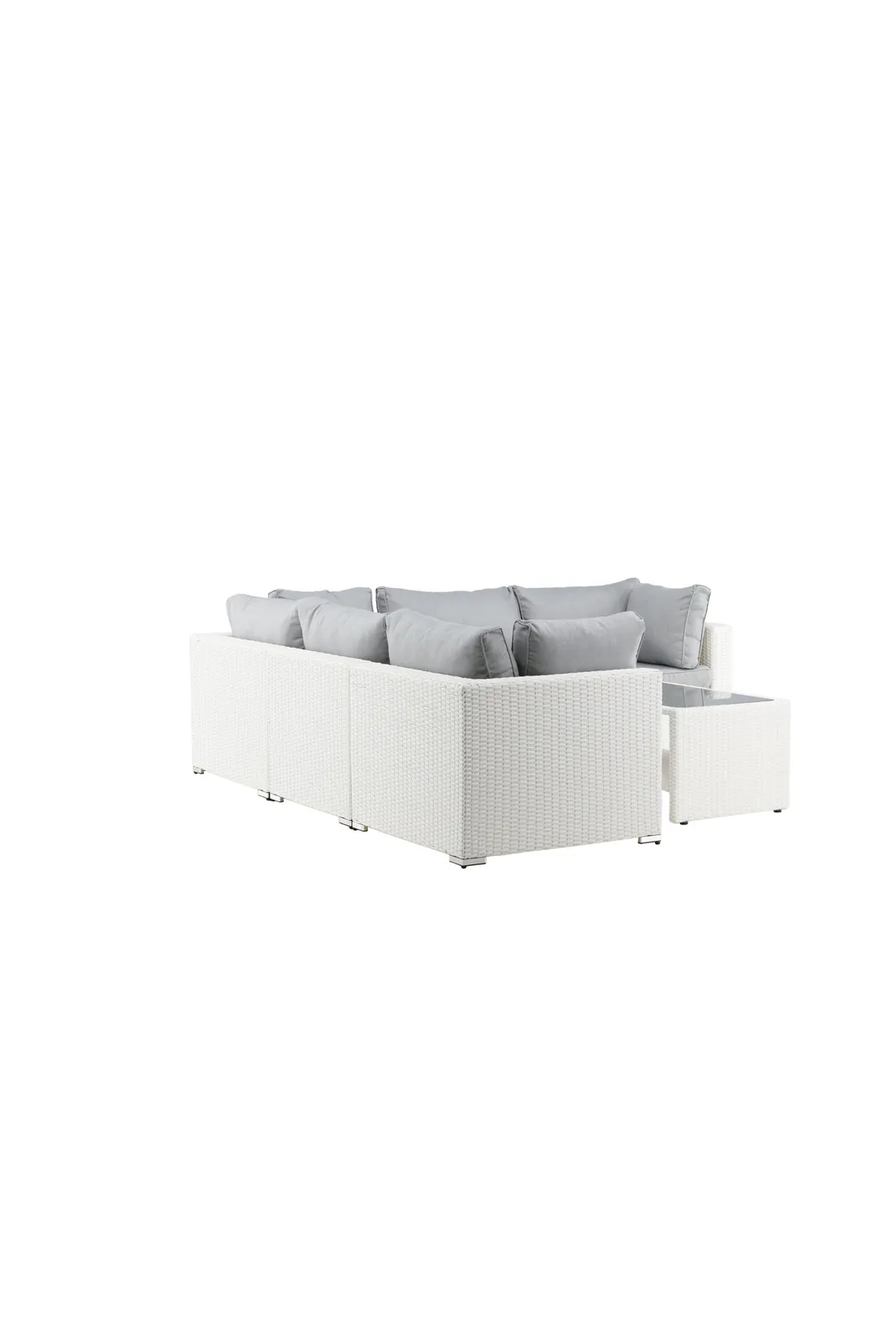 Garten Lounge-Set Amazon aus Geflecht und Glas in Weiss/Grau - Image 16