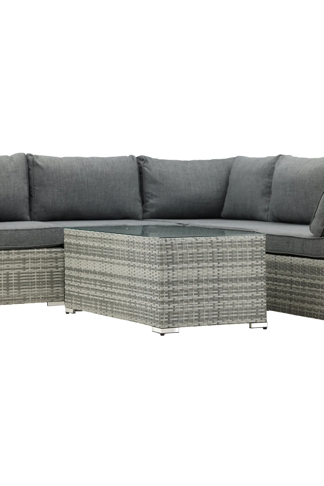 Garten Lounge-Set Amazon aus Wicker und Aluminium in Grau - Image 10