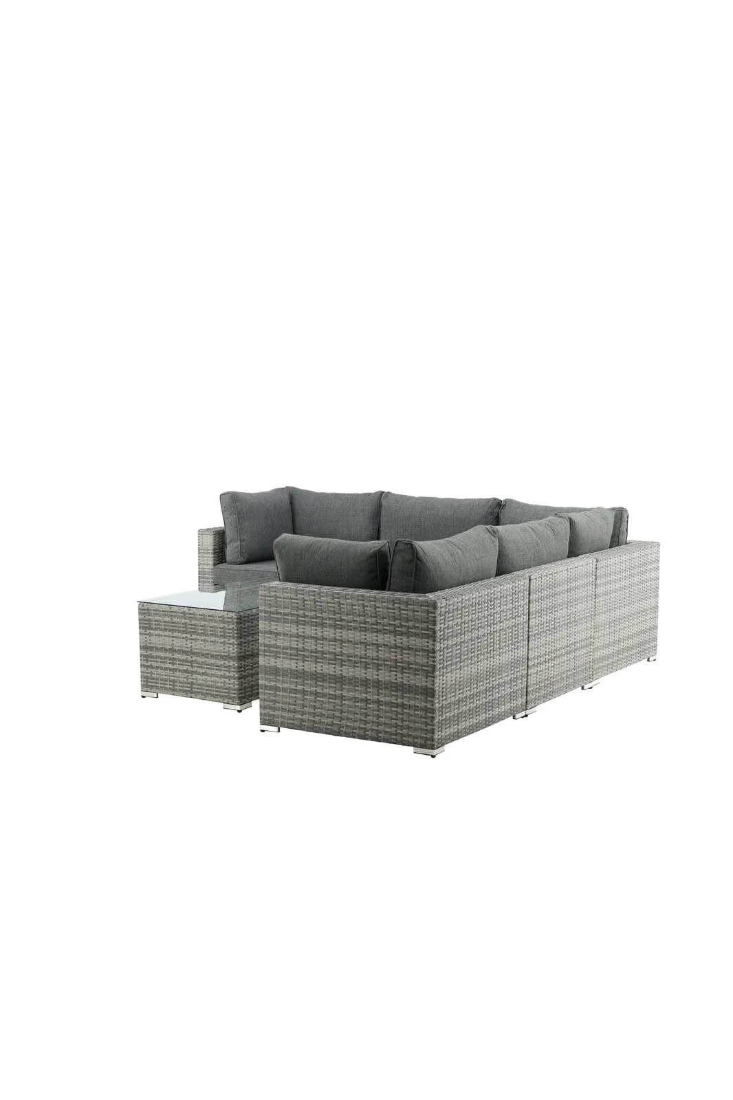 Garten Lounge-Set Amazon aus Wicker und Aluminium in Grau - Image 4