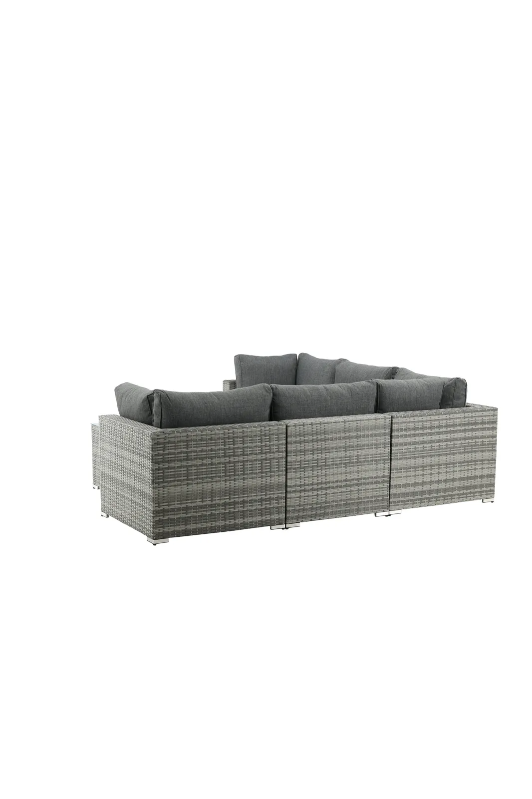 Garten Lounge-Set Amazon aus Wicker und Aluminium in Grau - Image 5