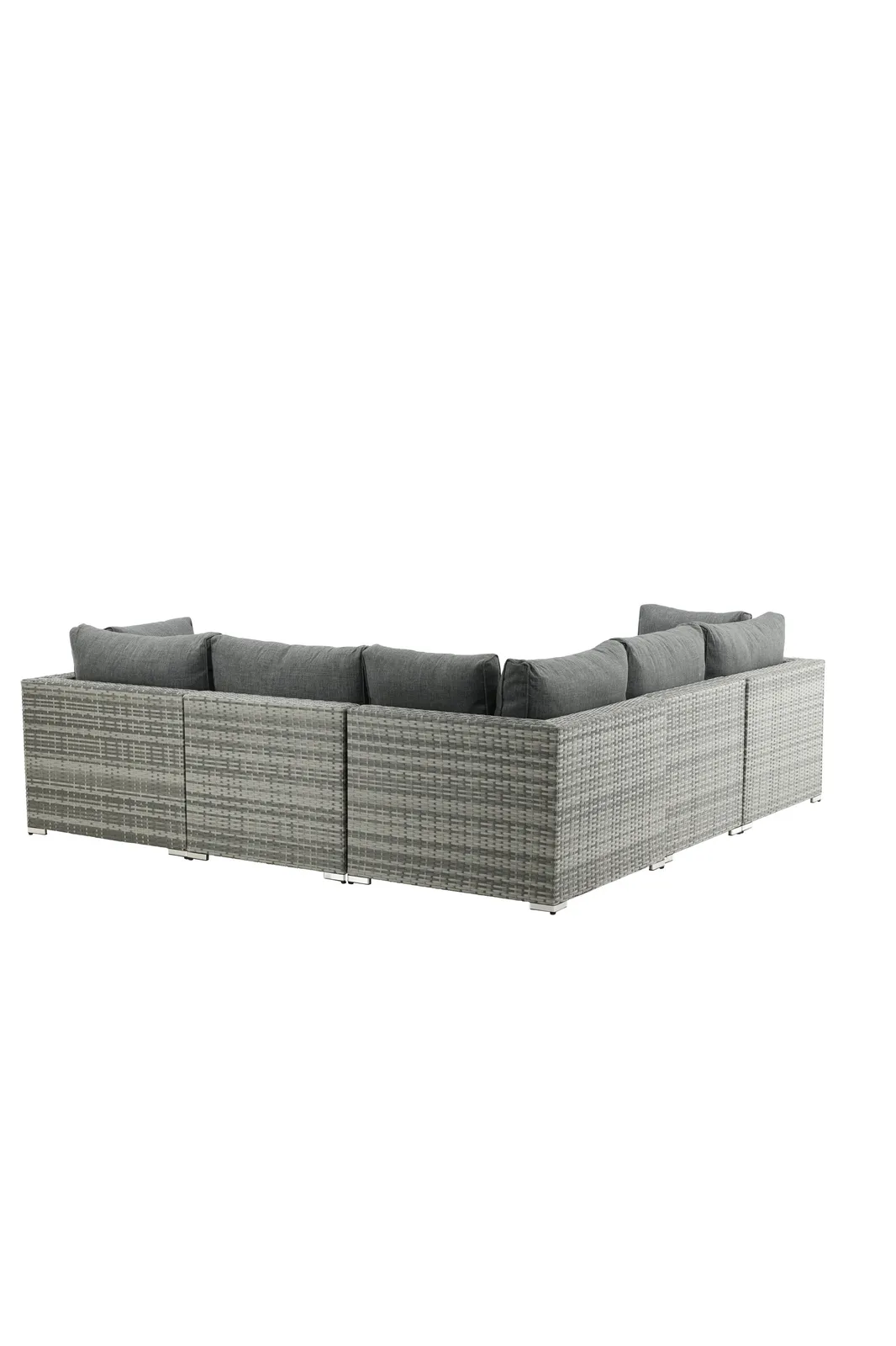 Garten Lounge-Set Amazon aus Wicker und Aluminium in Grau - Image 7